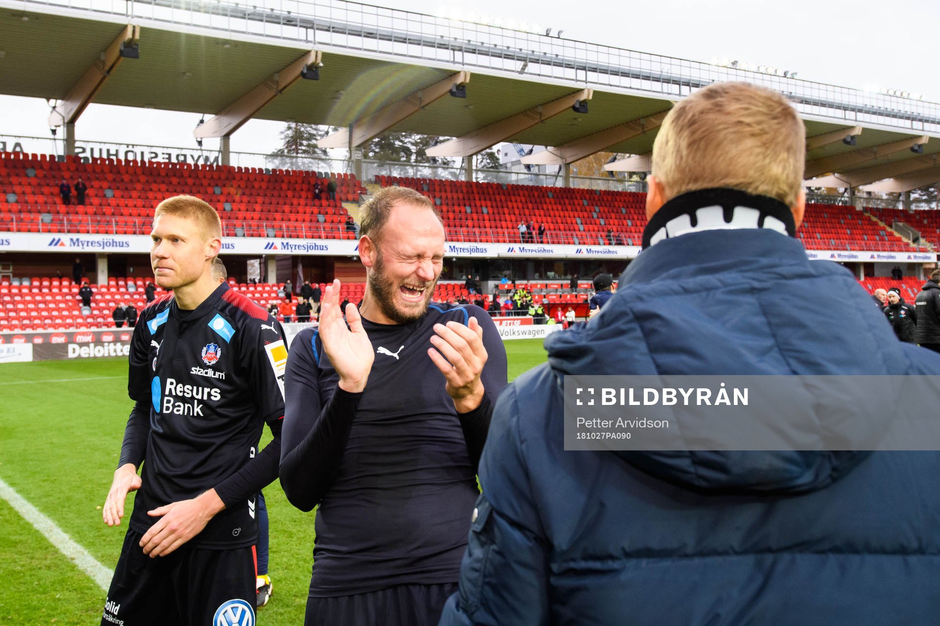 Helsingborgs Andreas Granqvist jublar över det allsvenska