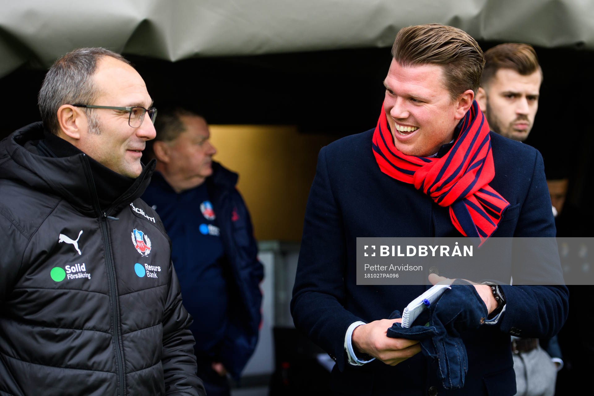 Helsingborgs tränare Per-Ola Ljung och Östers tränare
