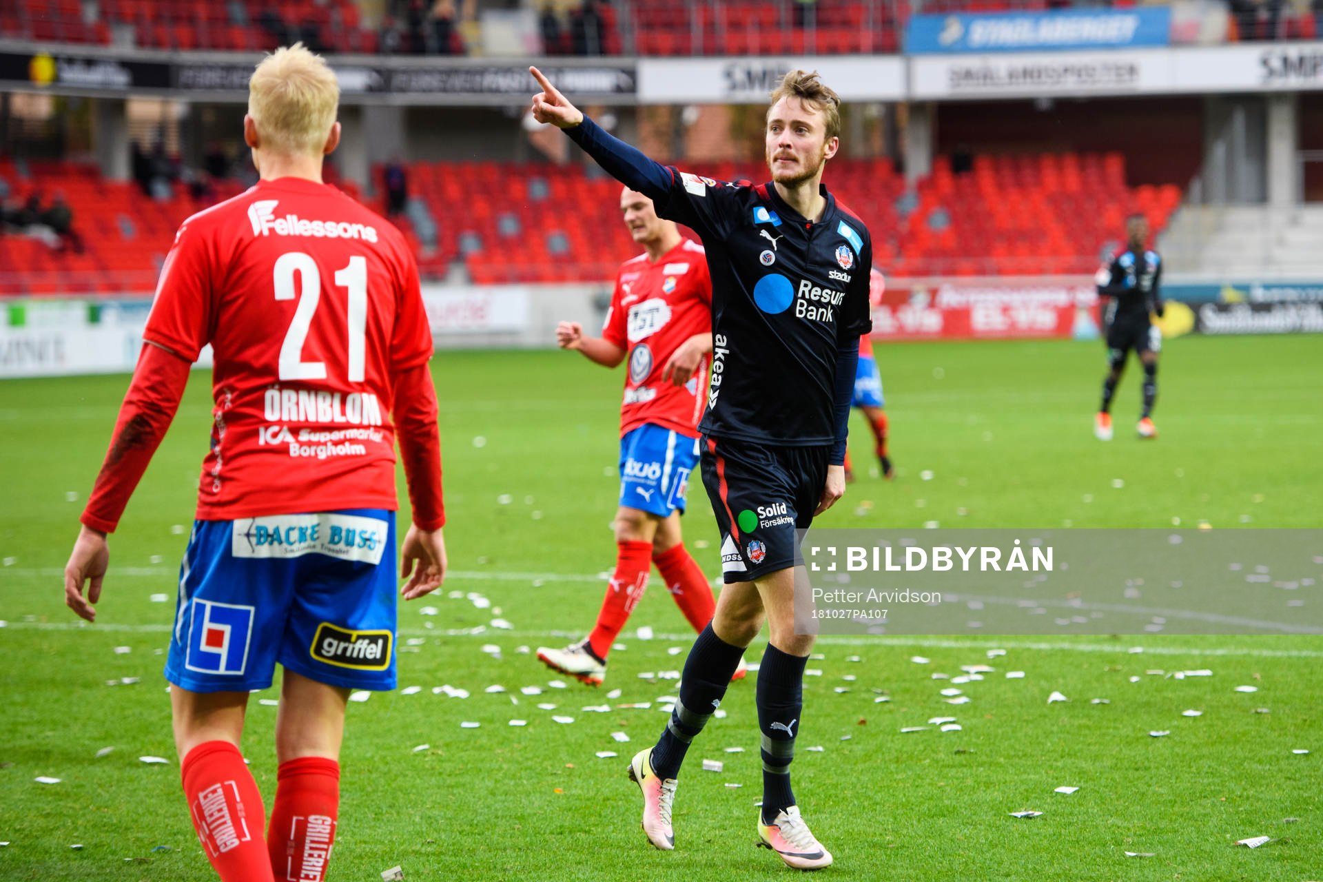 Helsingborgs Rasmus Jönsson jublar