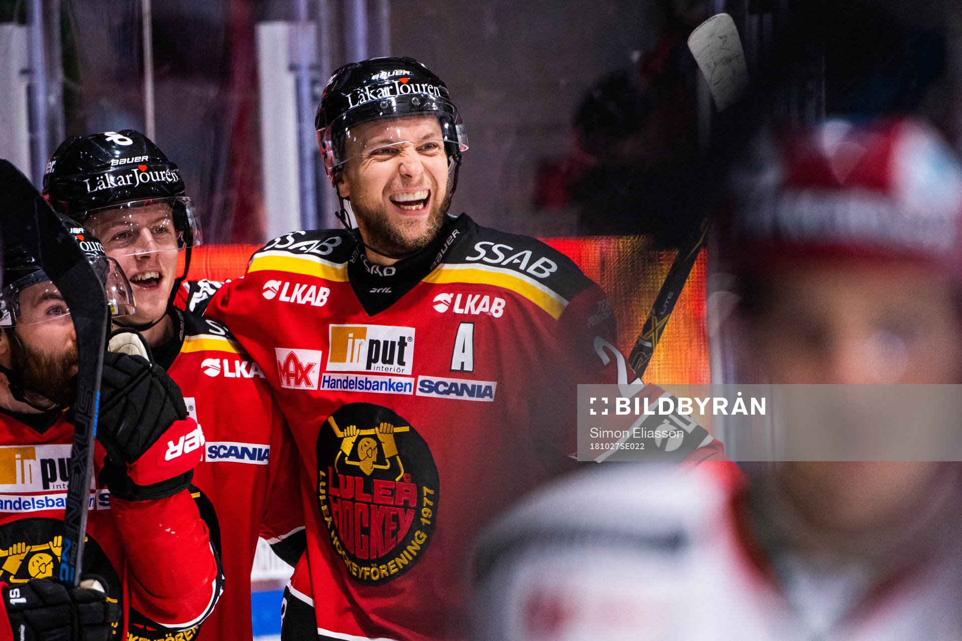 Luleås Johan Harju jublar