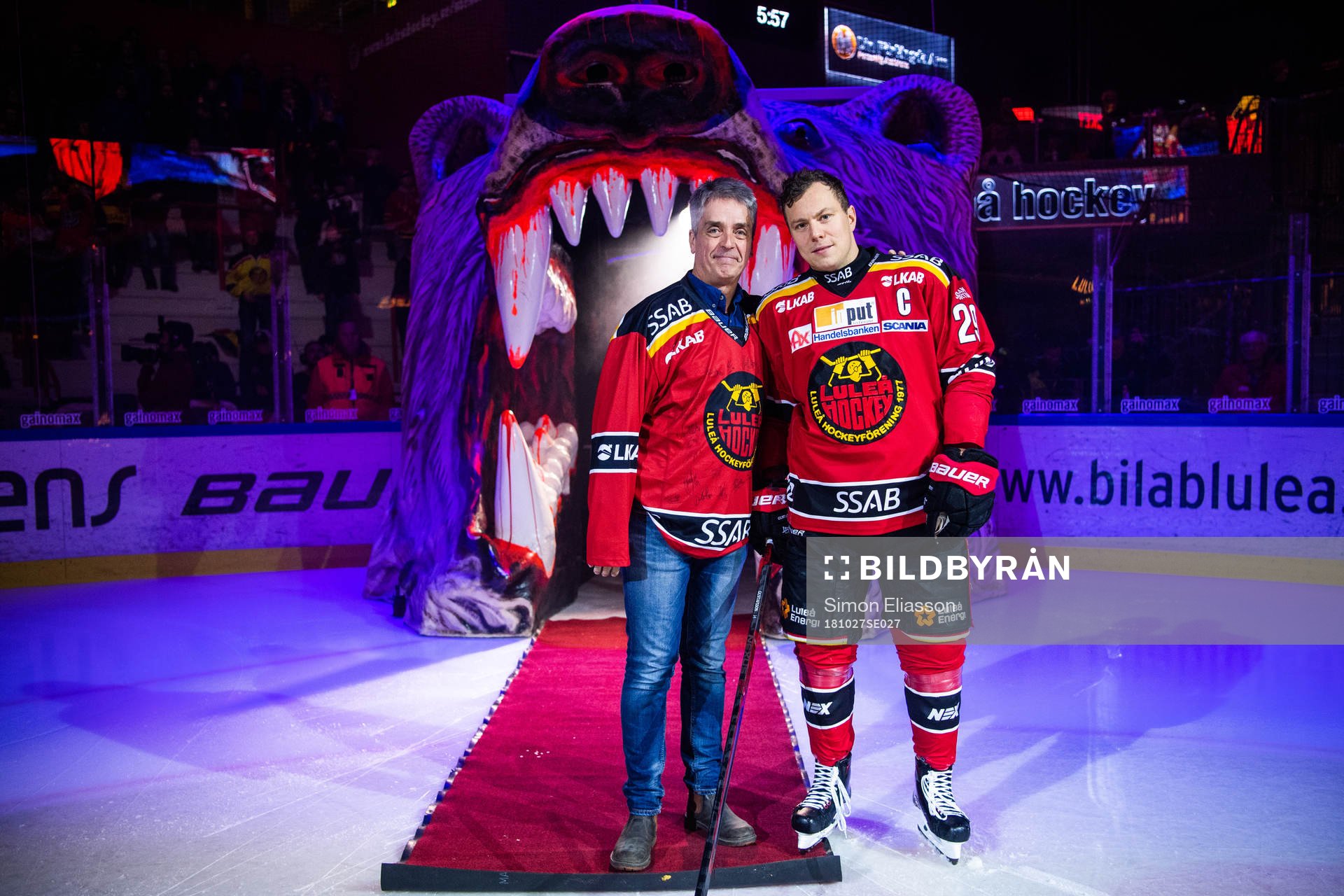 s Erik Bergenudd och Luleås kapten Erik Gustafsson