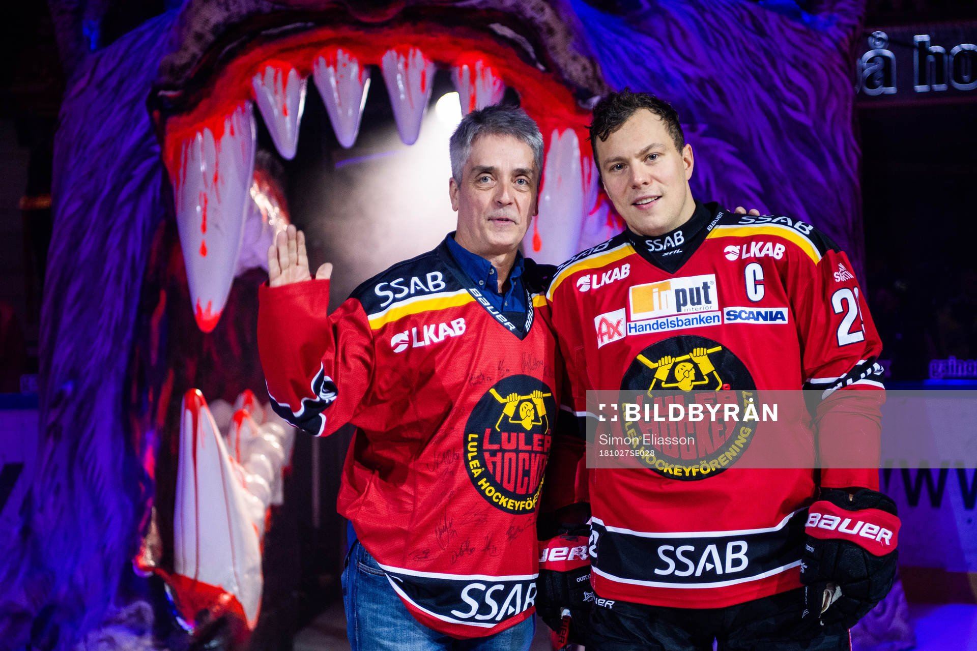 s Erik Bergenudd och Luleås kapten Erik Gustafsson