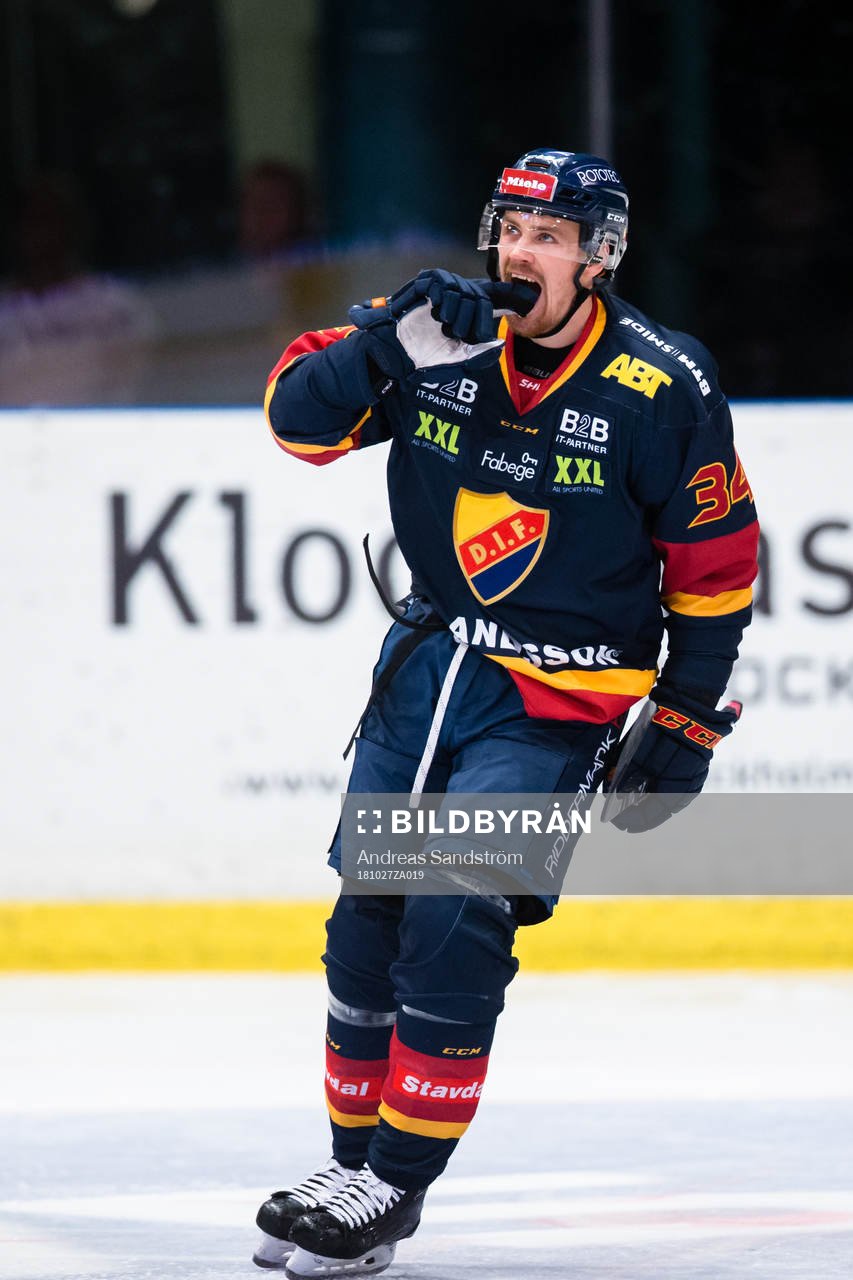 Djurgårdens Daniel Brodin reagerar