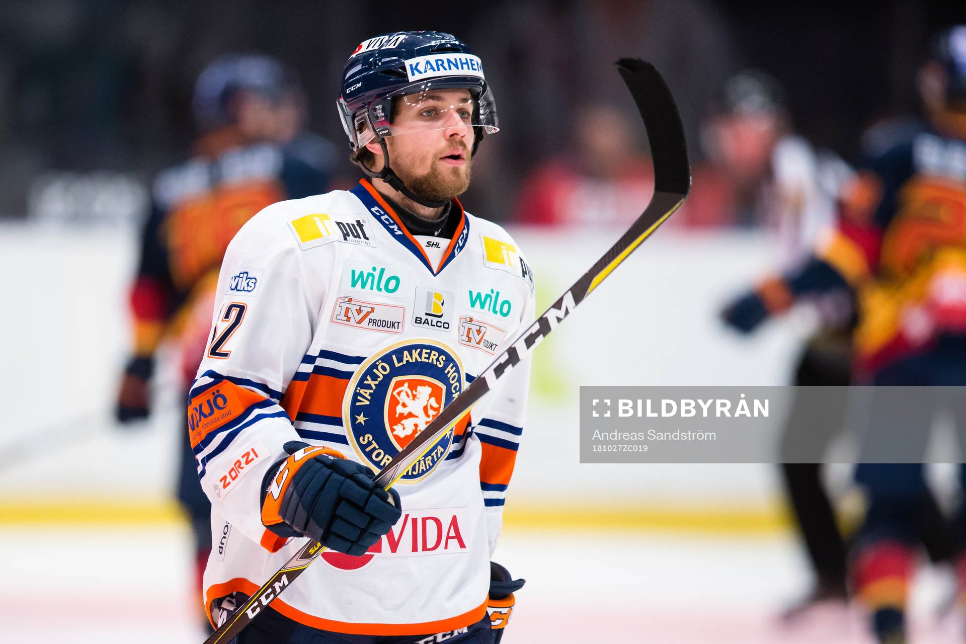 Växjös <v62<under ishockeymatchen i SHL mellan