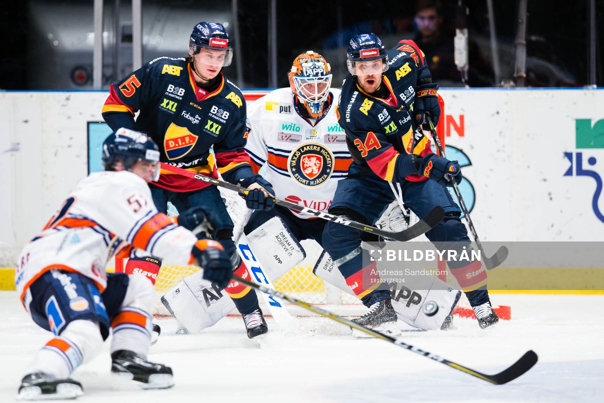Djurgårdens Jakob Lilja (v) och Daniel Brodin (h) oroar