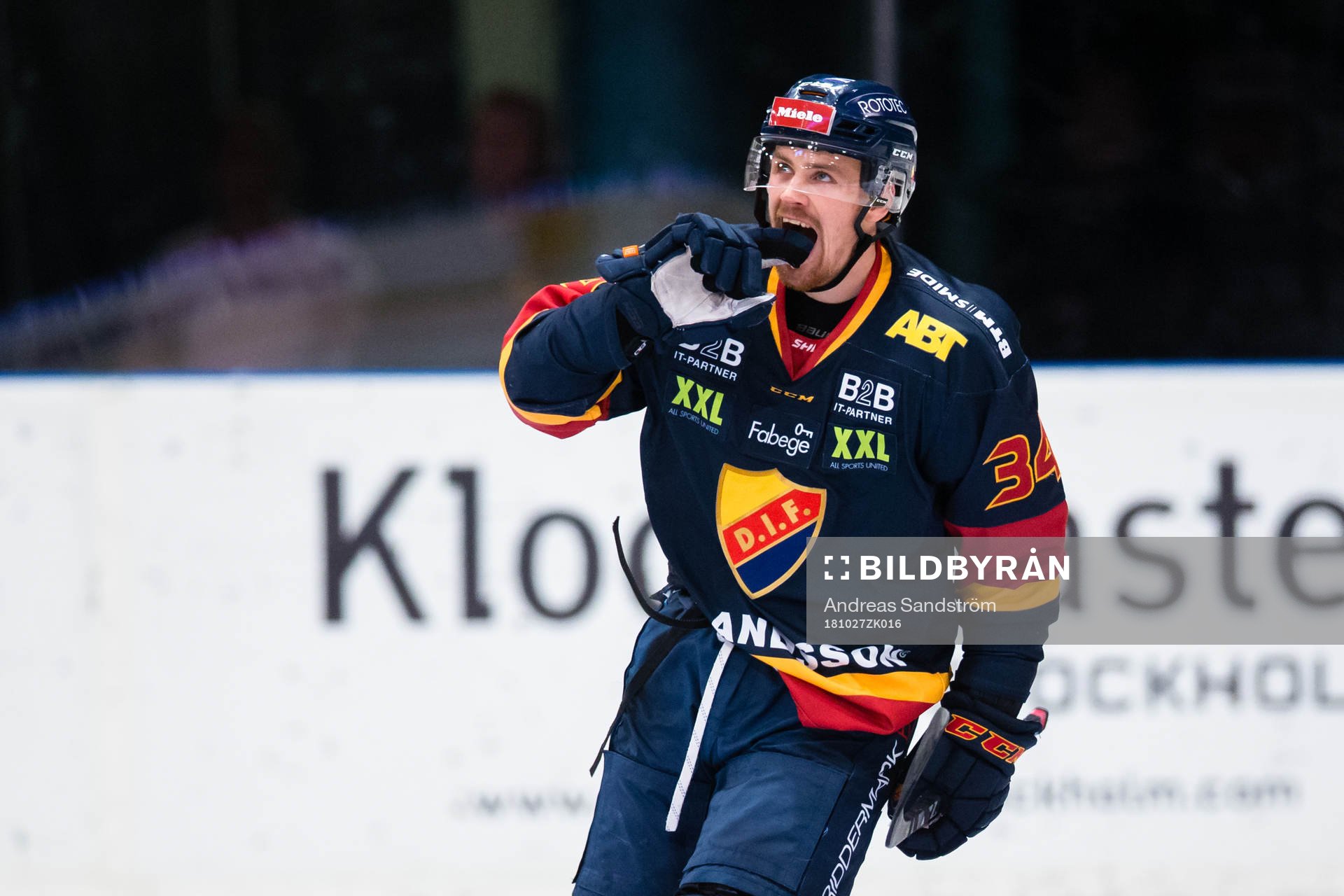 Djurgårdens Daniel Brodin reagerar