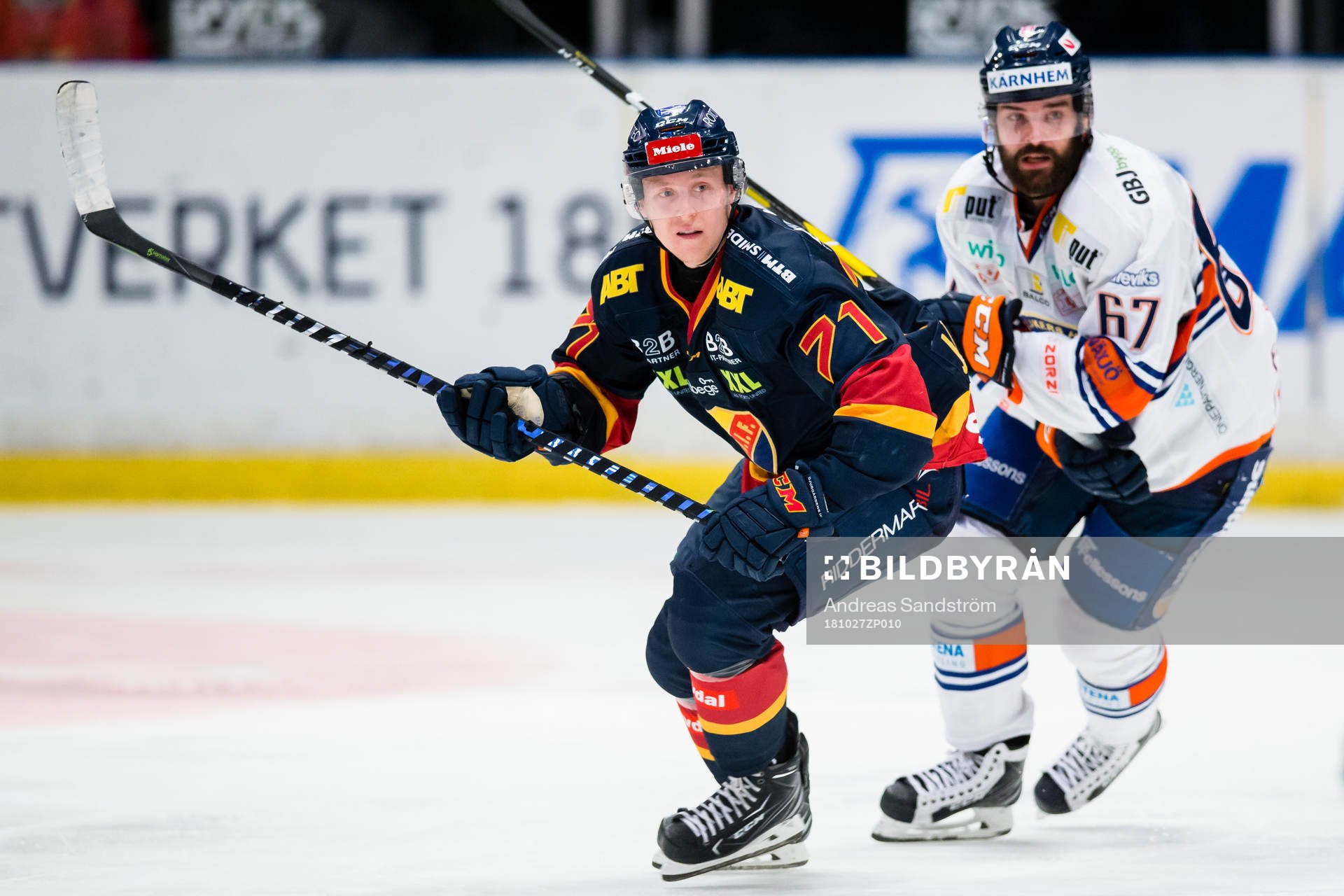 Djurgårdens Jonathan Davidsson och Växjös Linus Fröberg