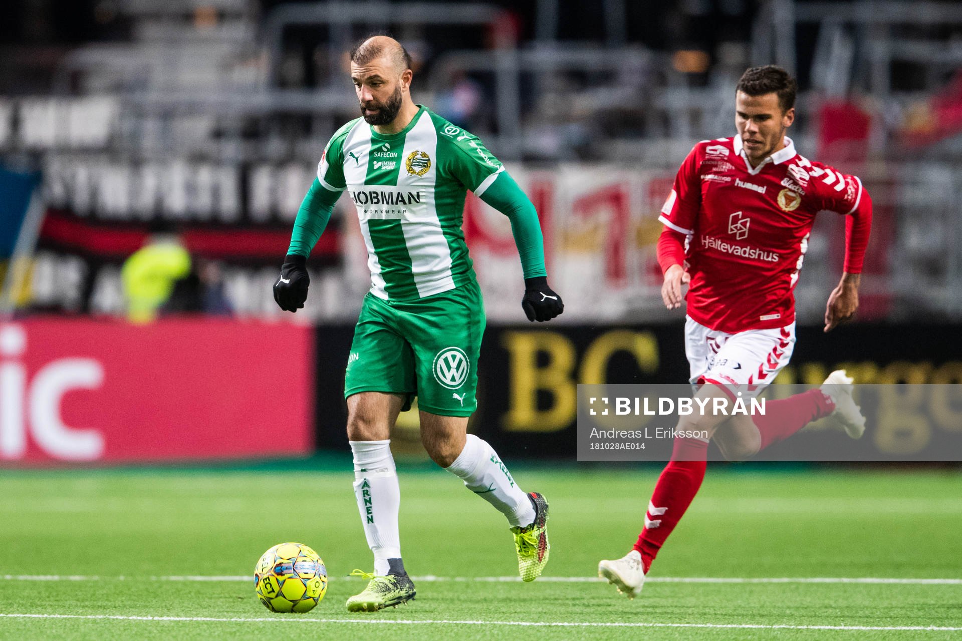 Halmstads Gabriel Gudmundsson och Kalmars Herman Hallberg