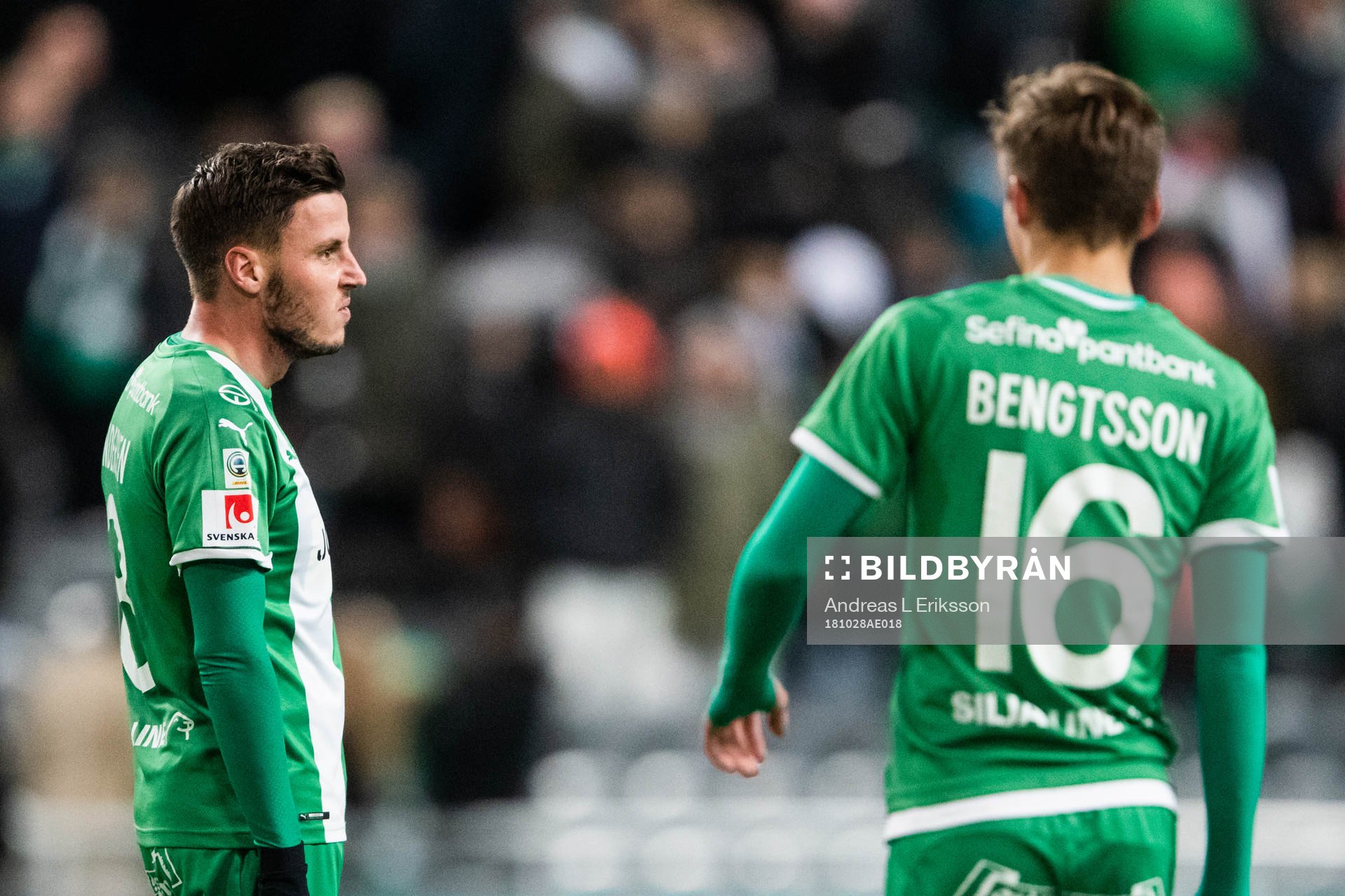 Hammarbys Jeppe Andersen och Leo Bengtsson deppar
