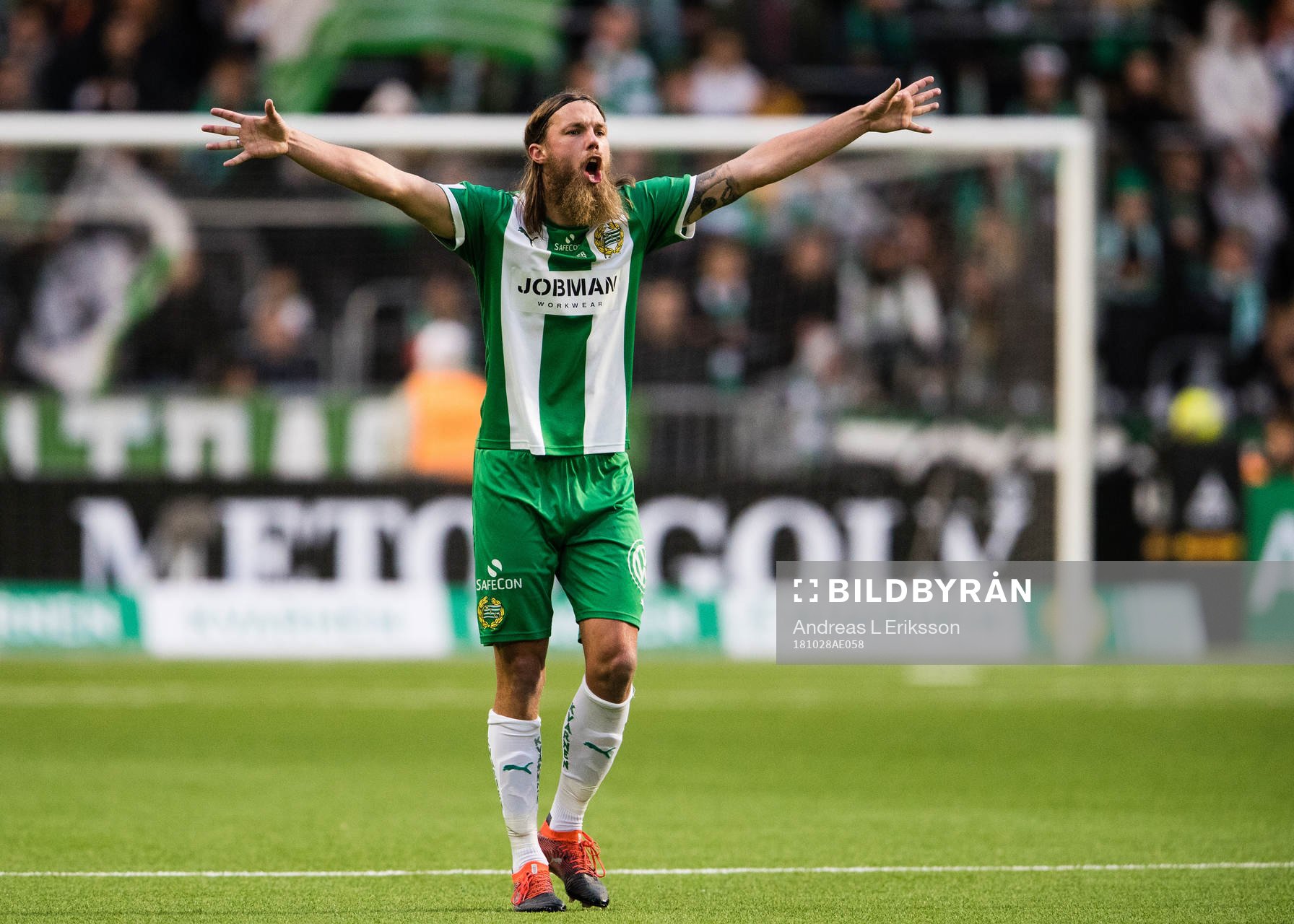 Hammarbys Björn Paulsen reagerar