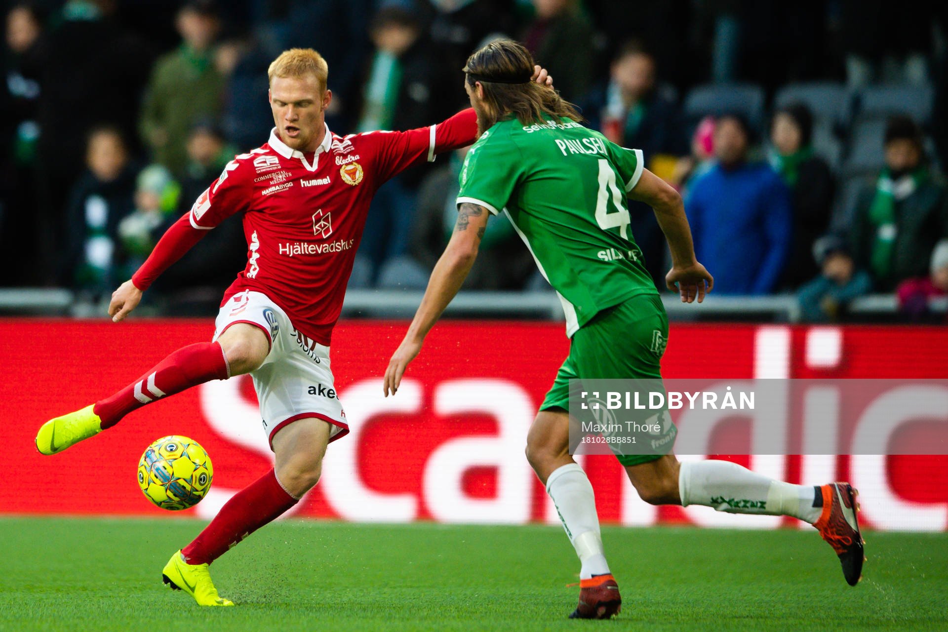 Kalmars Nils Fröling och Hammarbys Björn Paulsen