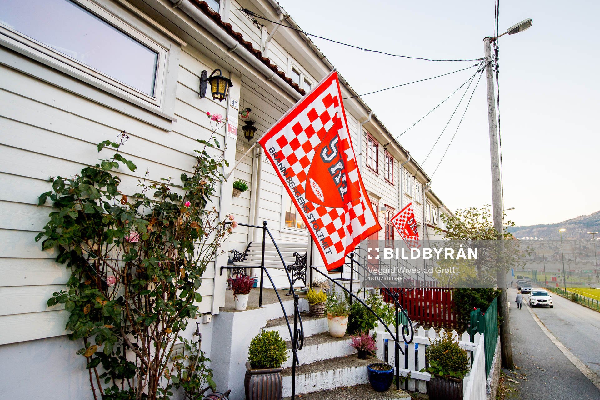 Supporter flags of Brann