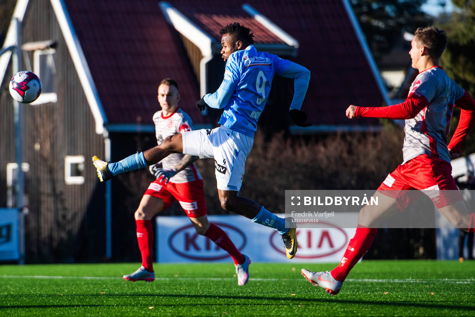 Kachi of Sandnes Ulf with a chance to score during the OBOS-ligaen match between Strømmen and Sandnes Ulf on October 28, 2018 in Strømmen. 