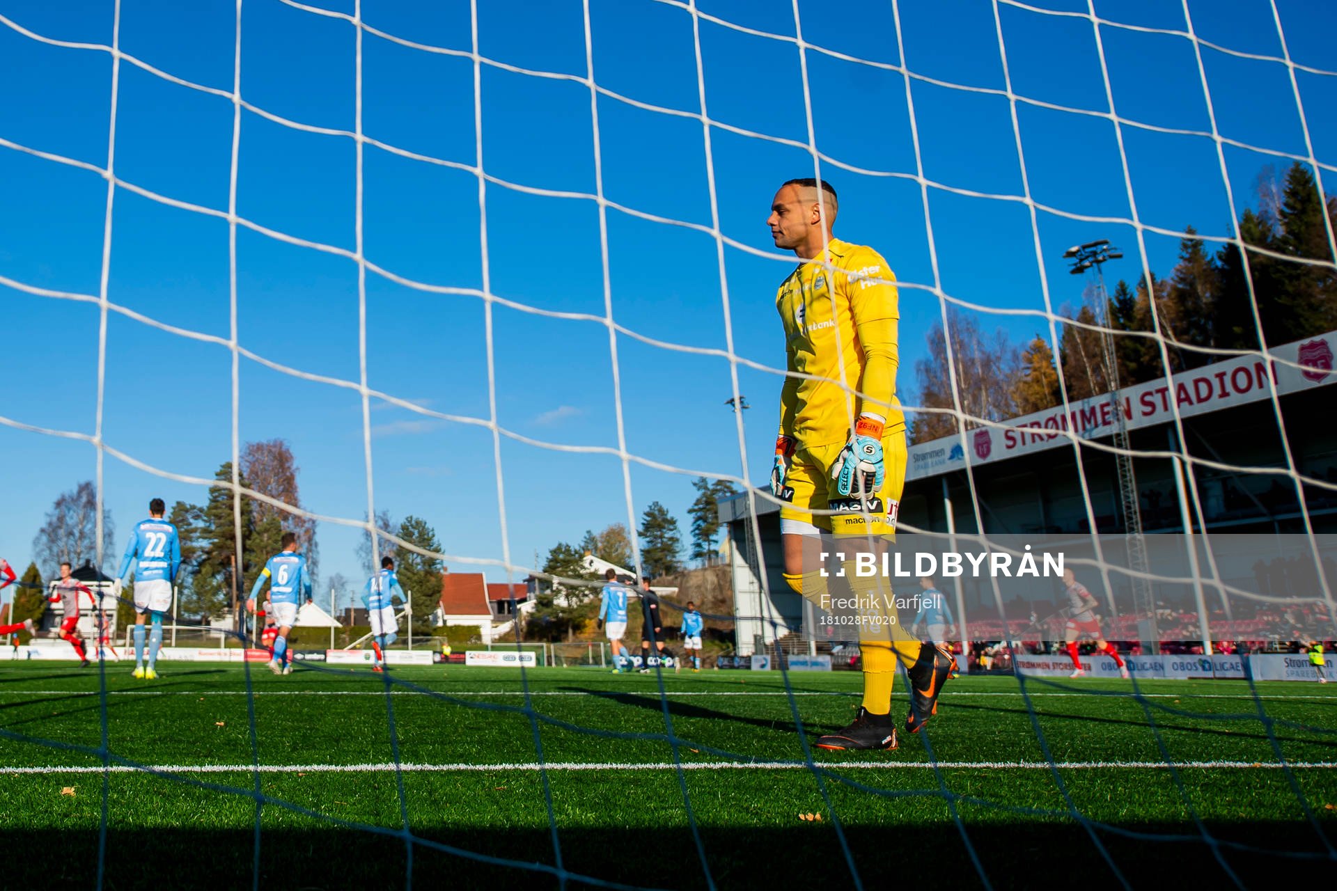Goalkeeper Nicklas Frenderup of Sandnes Ulf looks dejected