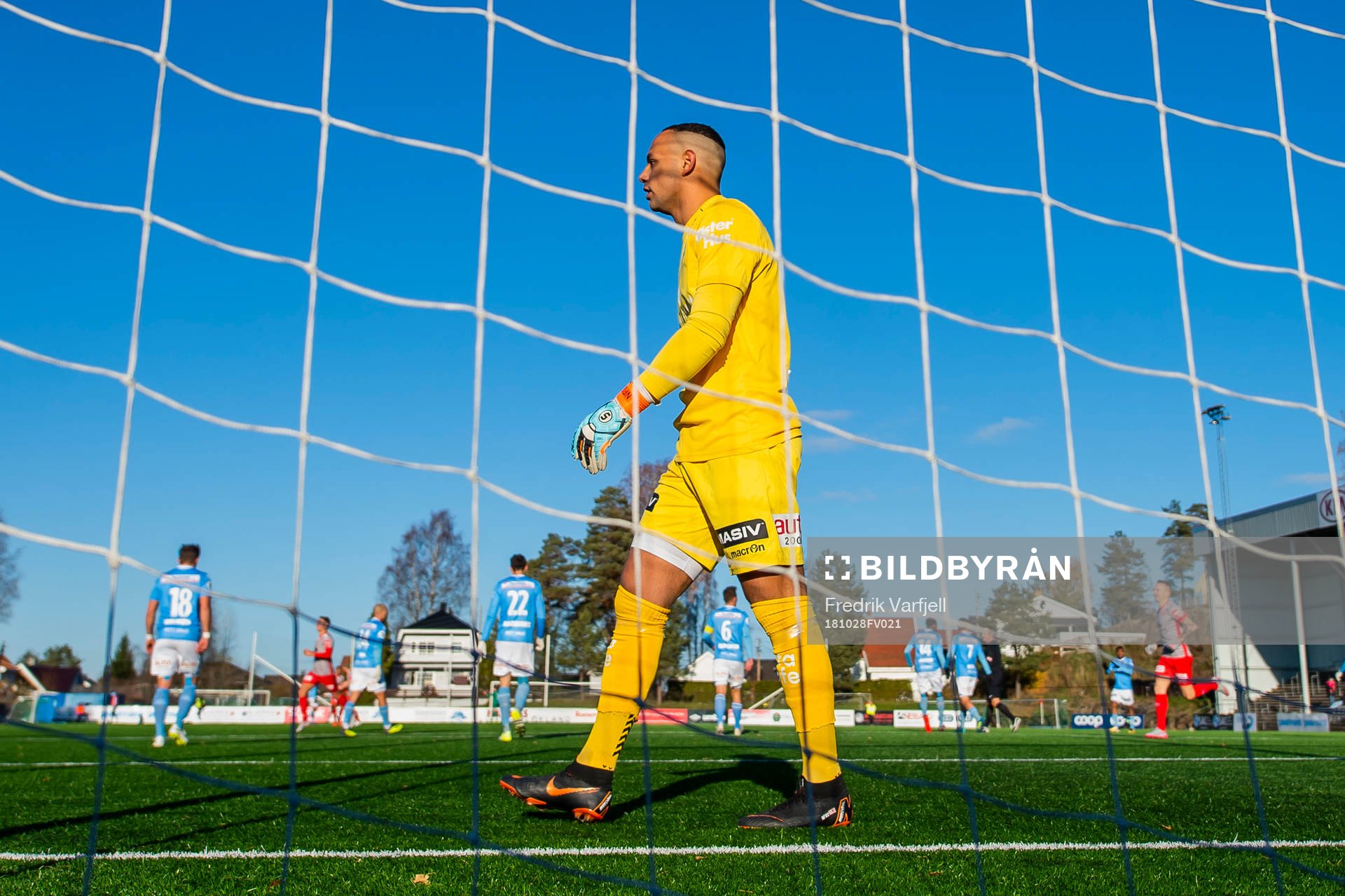 Goalkeeper Nicklas Frenderup of Sandnes Ulf looks dejected