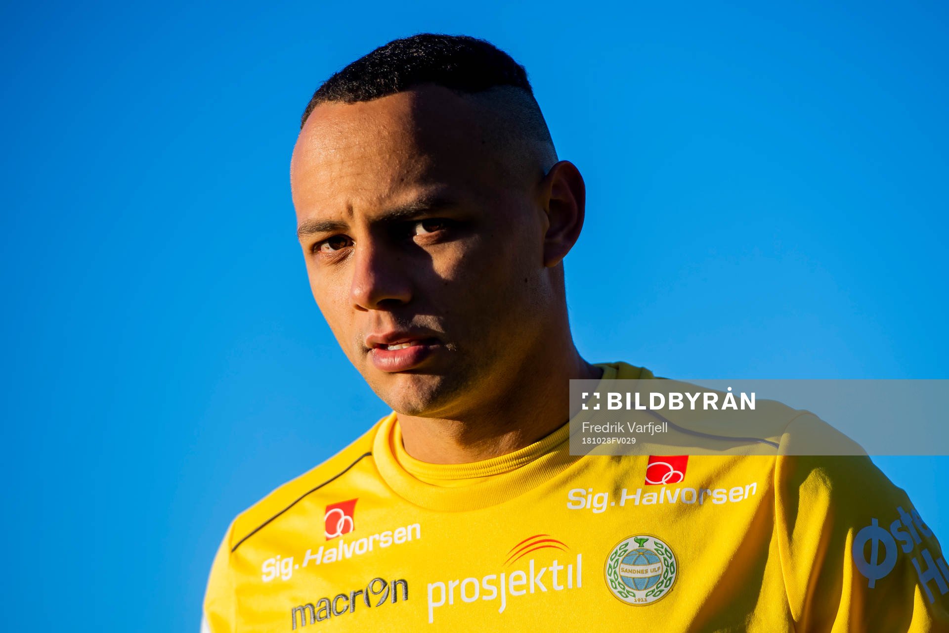 Goalkeeper Nicklas Frenderup of Sandnes Ulf