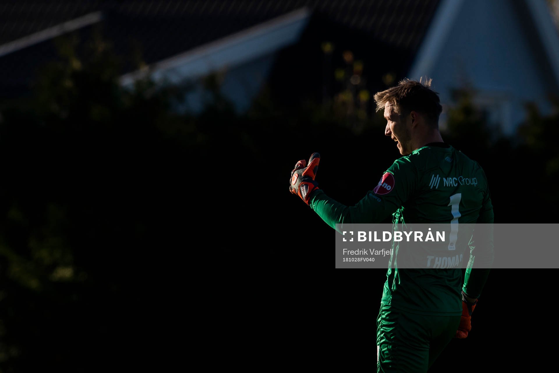 Goalkeeper Simon Thomas of Strømmen