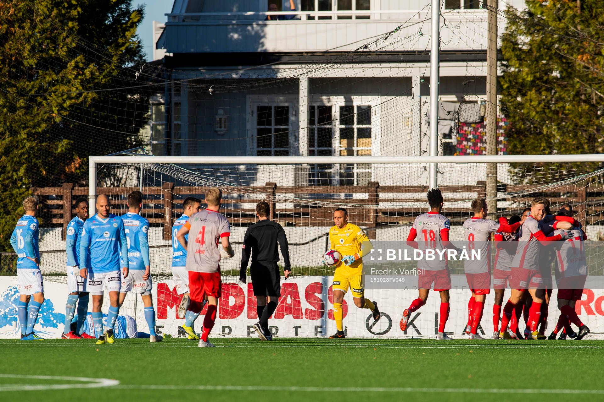 Goalkeeper Nicklas Frenderup of Sandnes Ulf  looks dejected