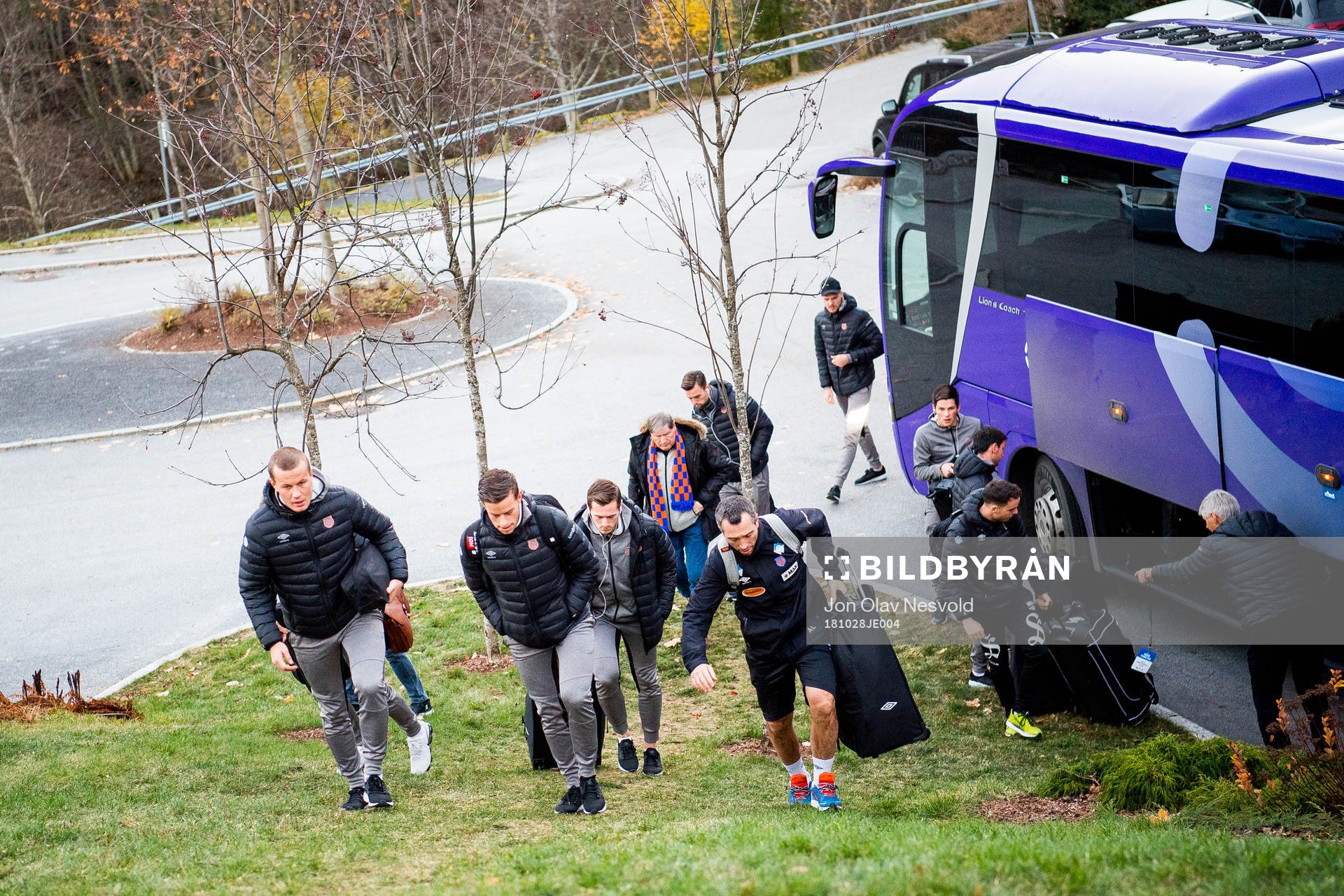 The team of Aalesund arrives