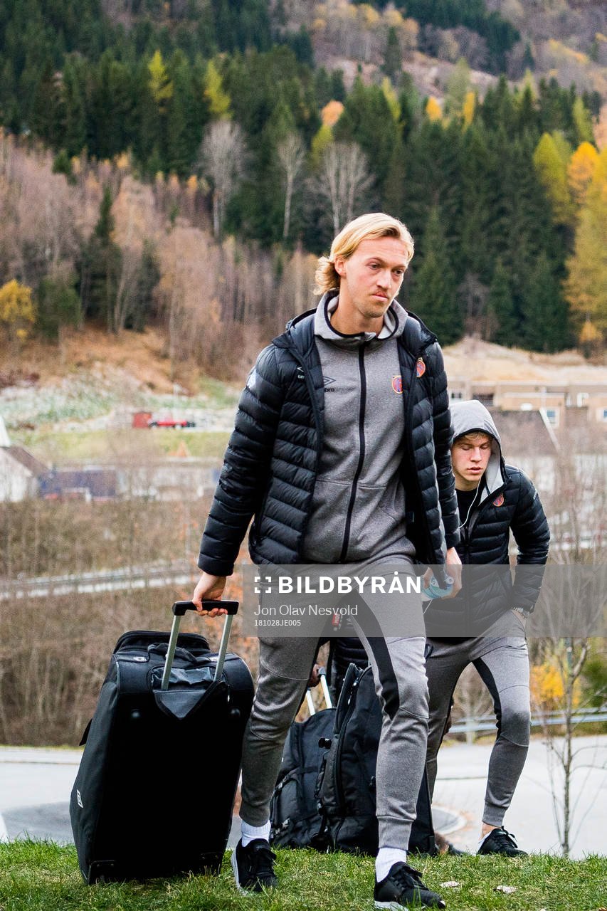 Jørgen Hatlehol of Aalesund arrives