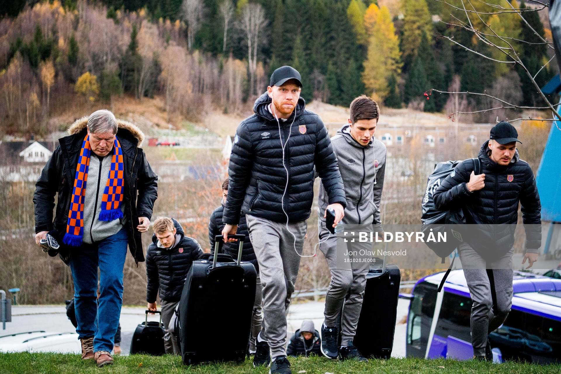Fredrik Carlsen of Aalesund arrives