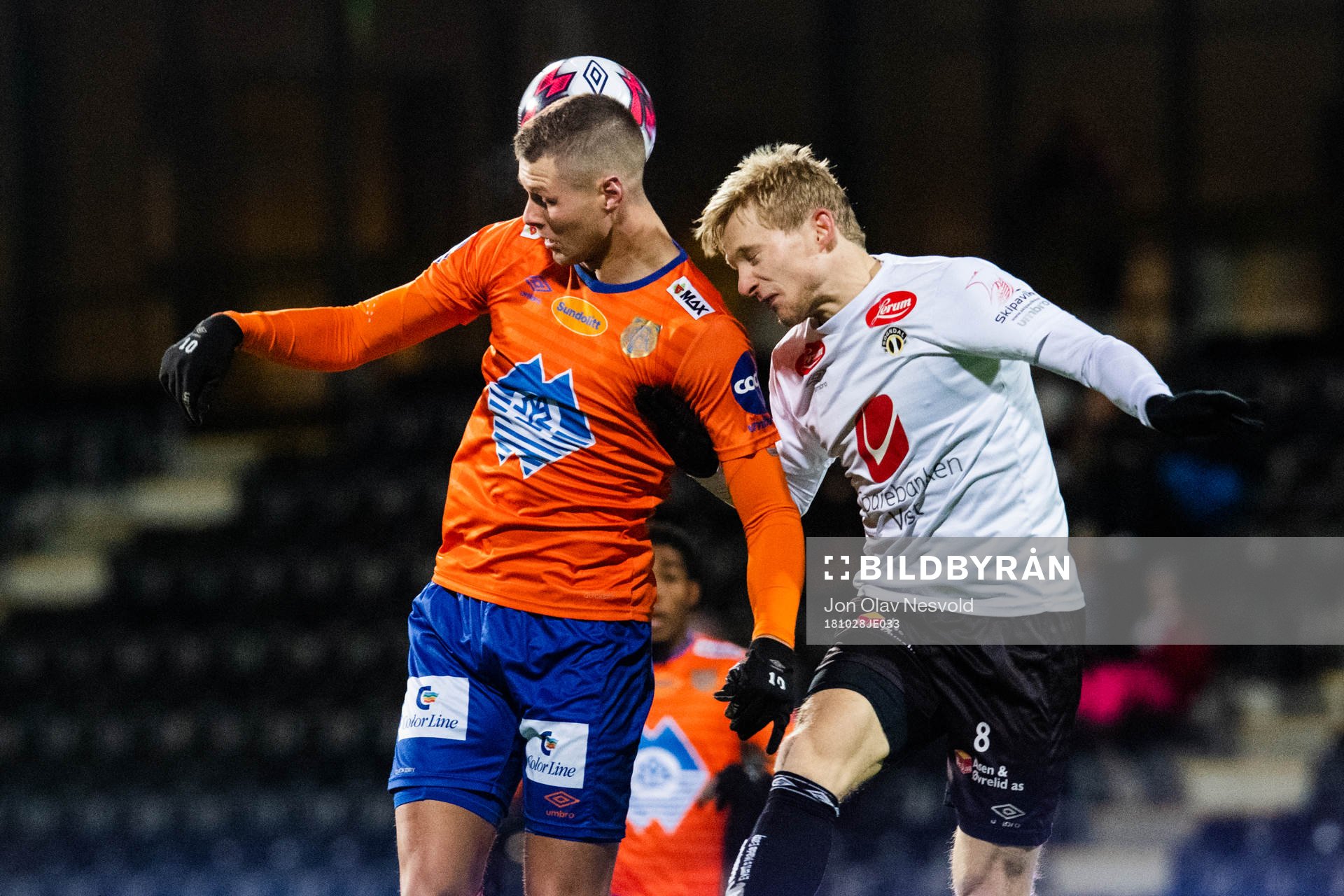 Hólmbert Fridjónsson of Aalesund and Eirik Birkelund of