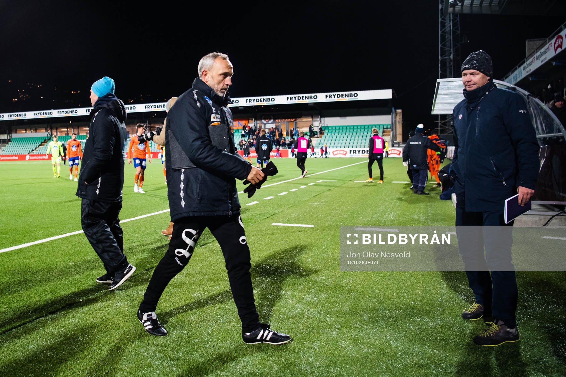Lars Bohinen, head coach of Aalesund, looks dejected
