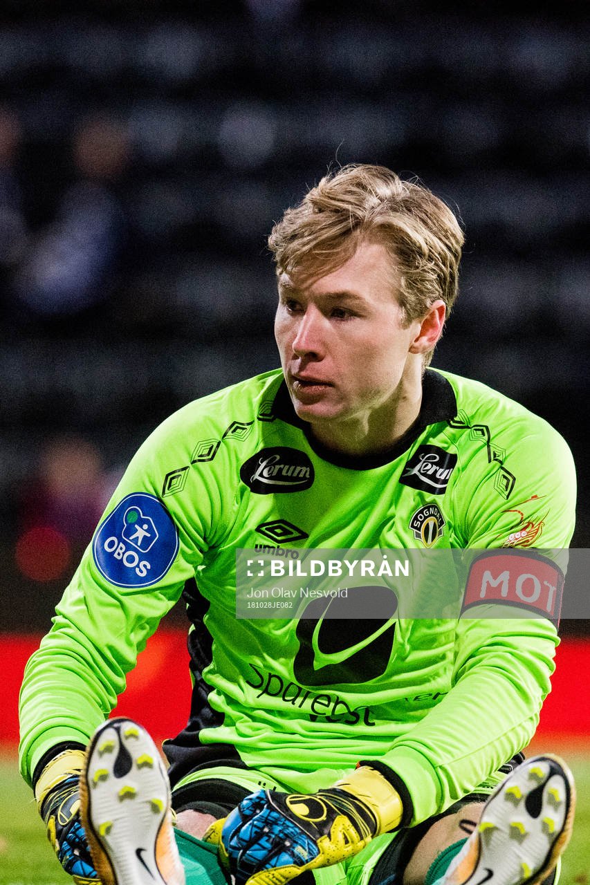 Goalkeeper Mathias Dyngeland of Sogndal