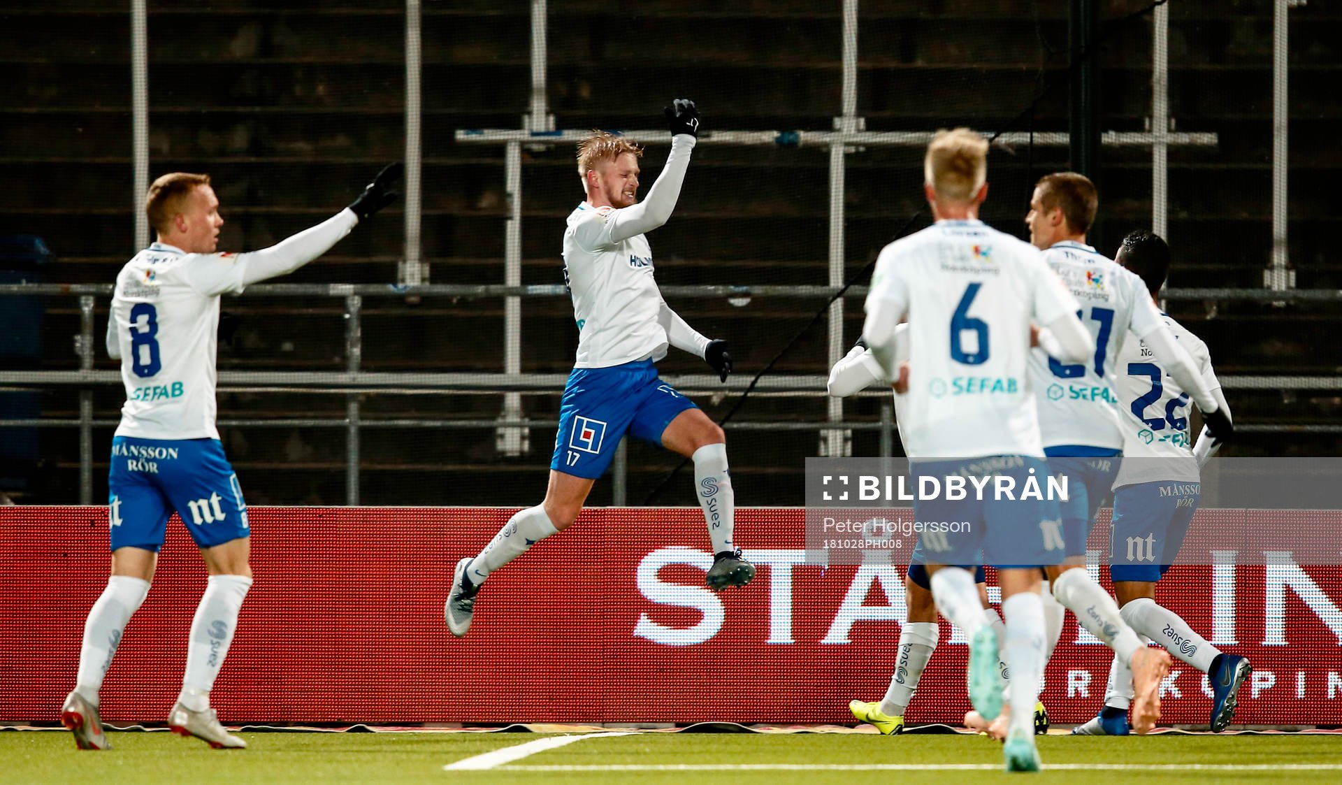 Norrköpings Kalle Holmberg jublar
