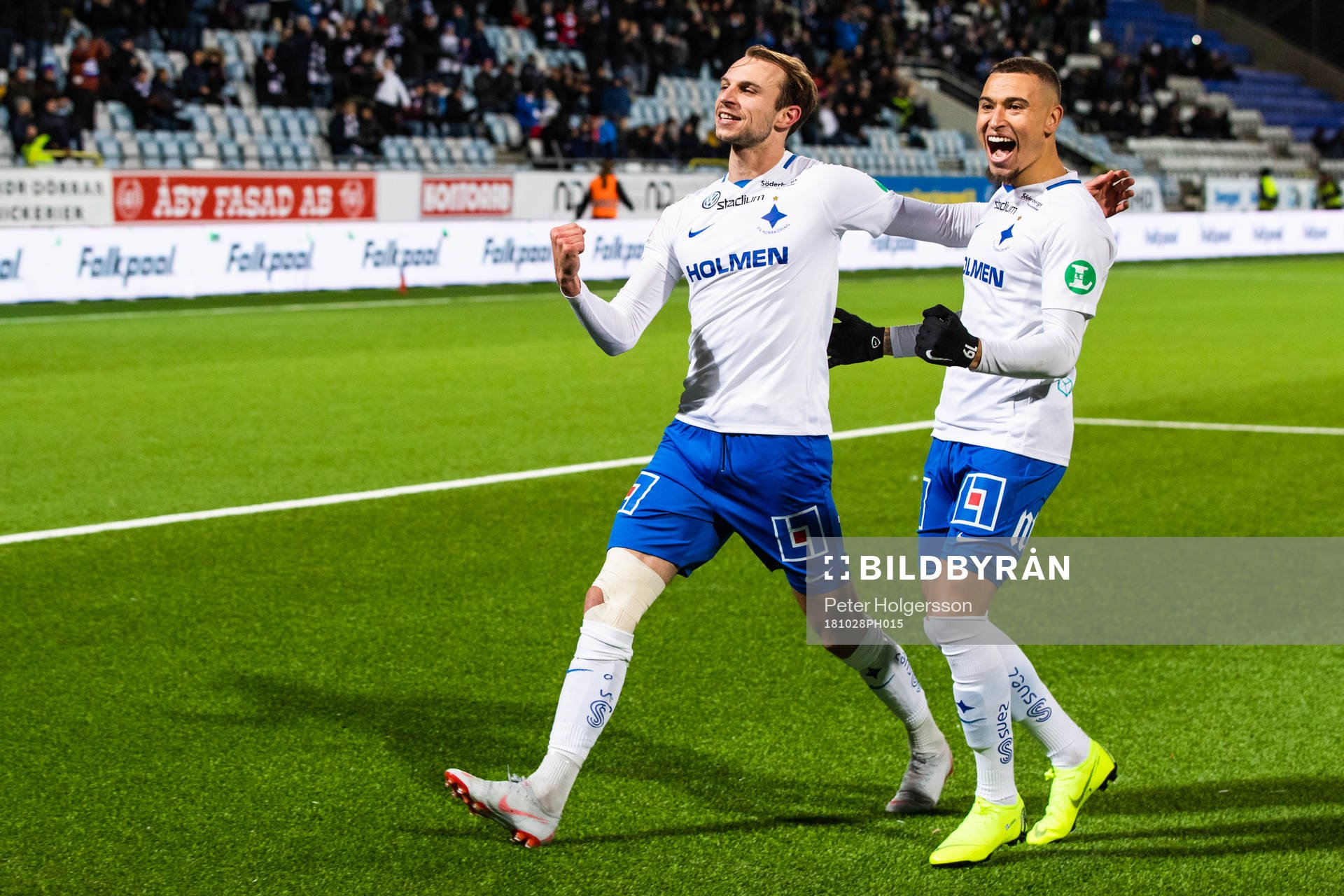 Norrköpings Lars Christian Krogh Gerson och Jordan Larsson