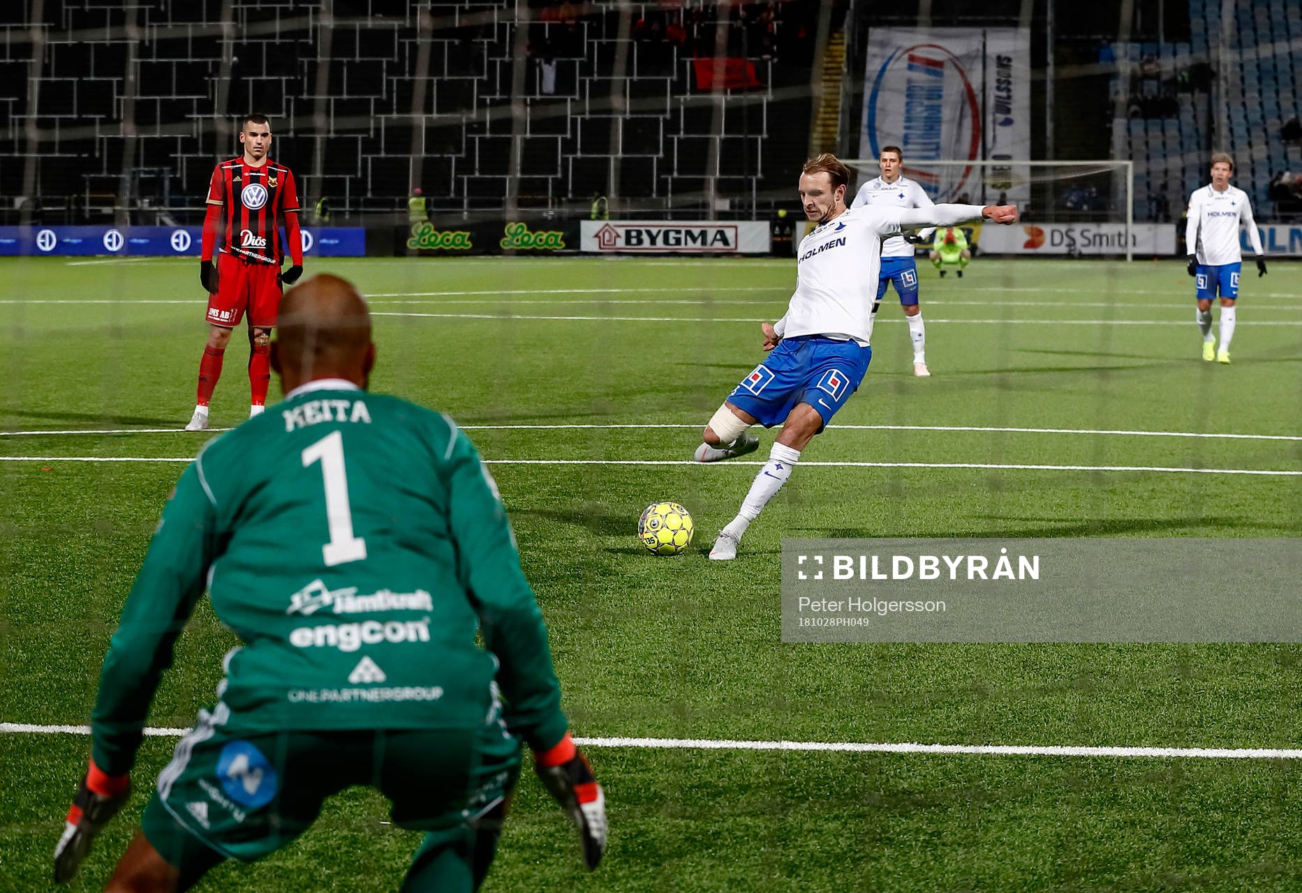 Norrköpings Lars Christian Krogh Gerson gör mål 3-1 på