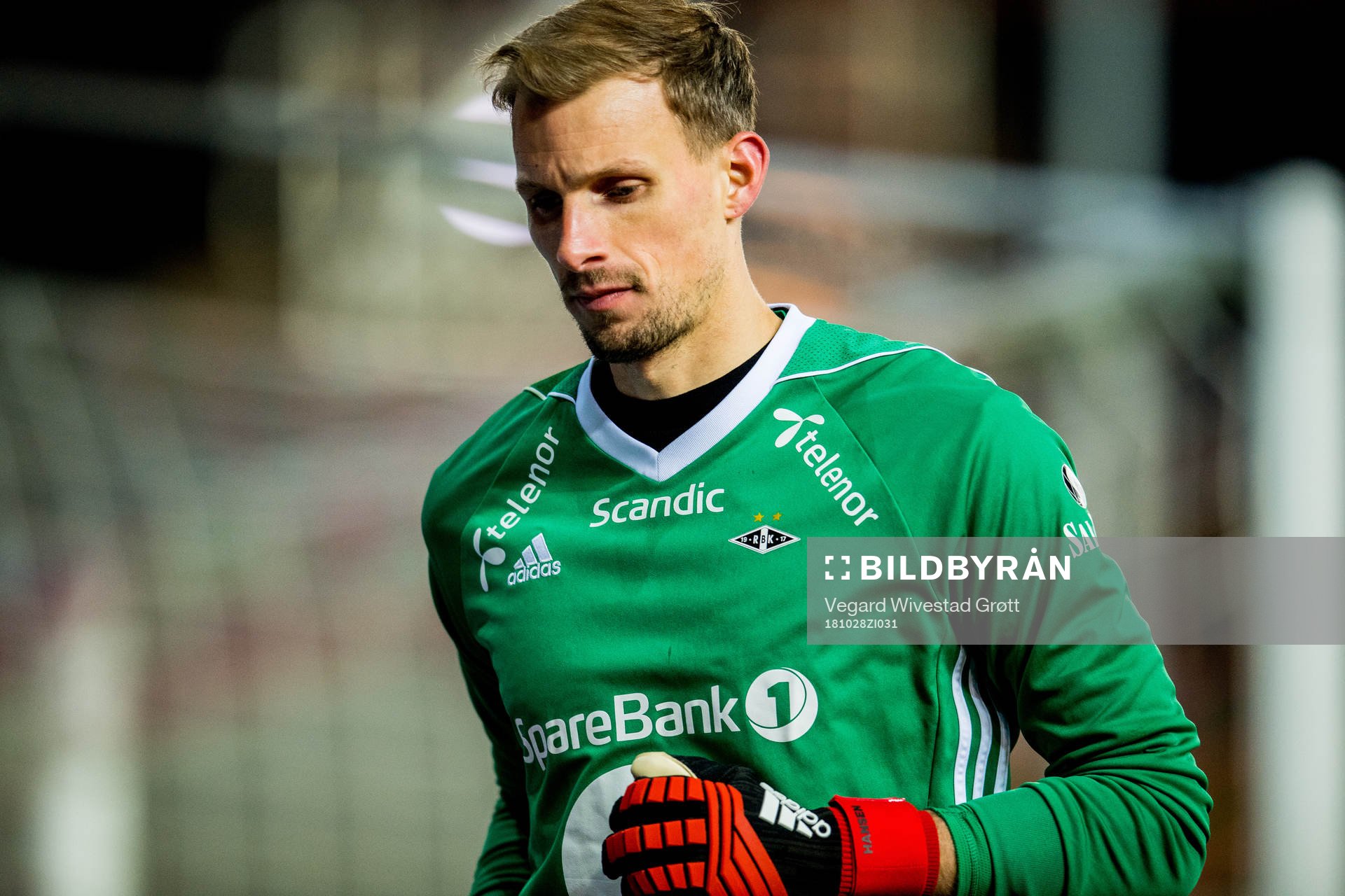 Goalkeeper André Hansen of Rosenborg