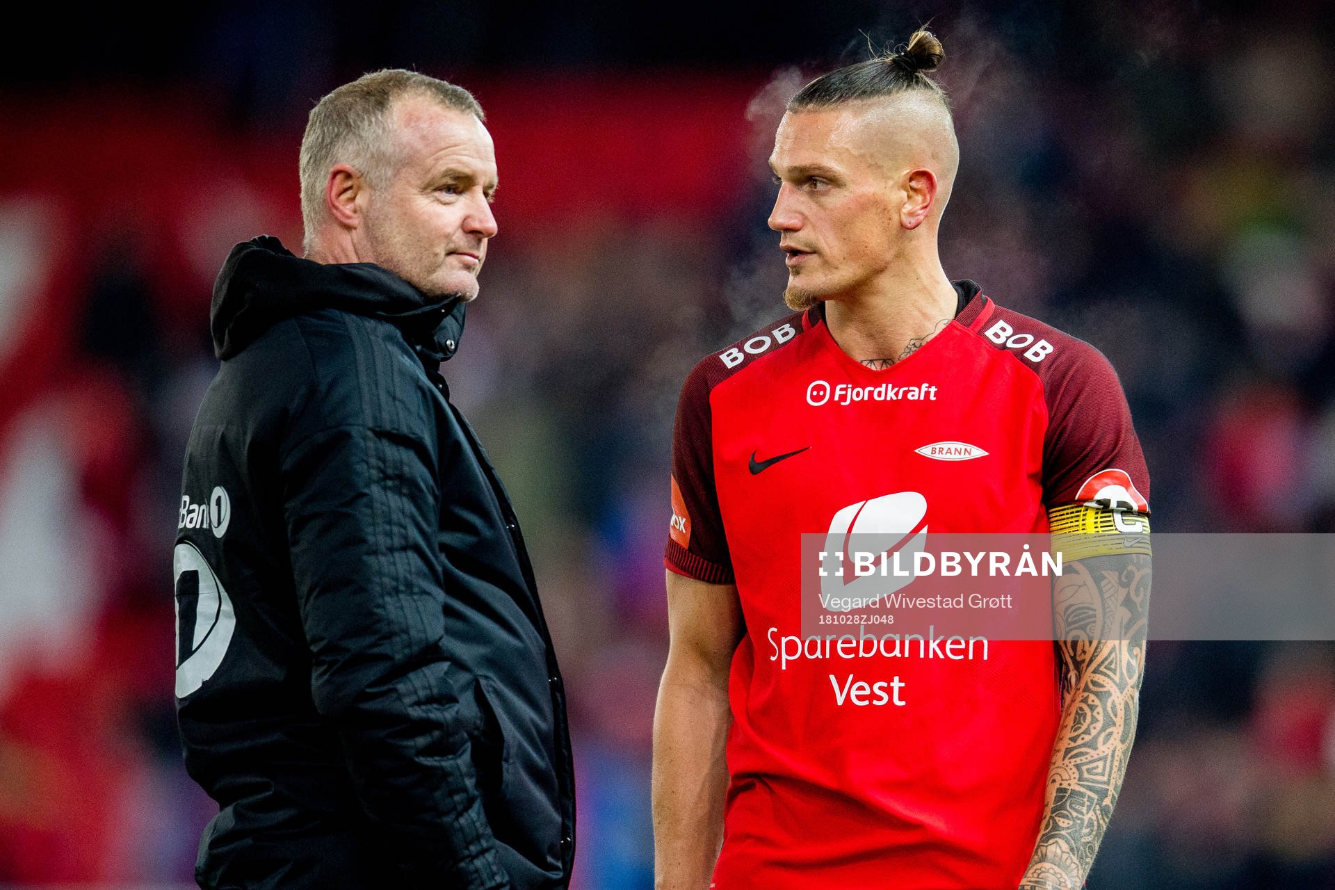 Rini Coolen, head coach of Rosenborg, and Vito Wormgoor of