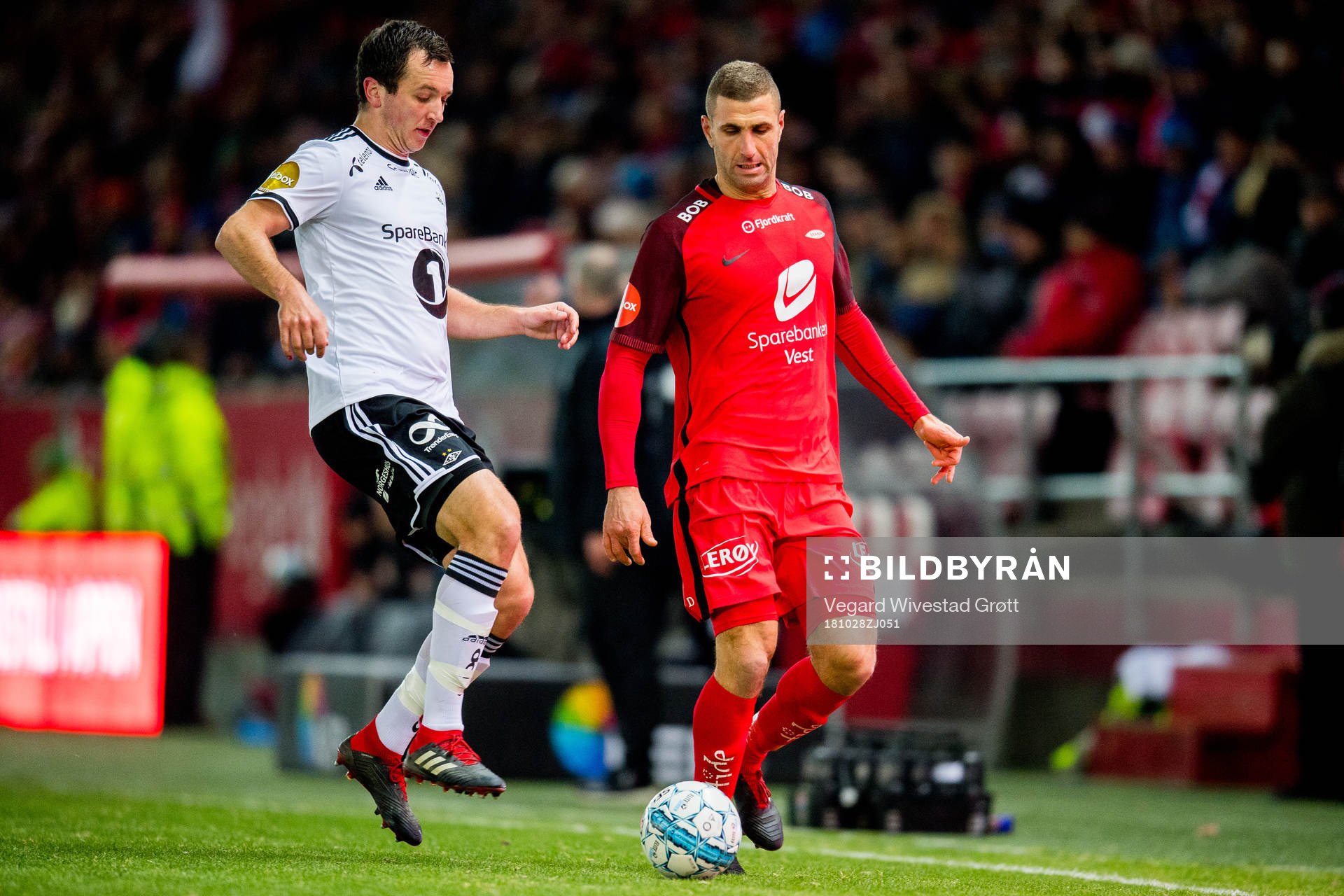 Even Hovland of Rosenborg and Azar Karadas of Brann