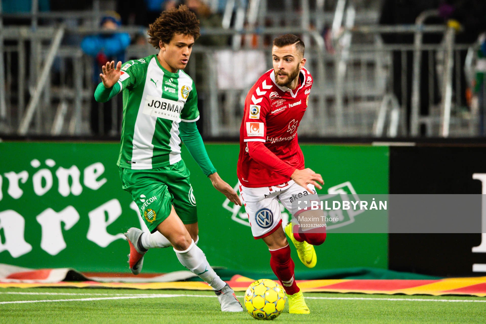 Hammarbys Neto Borges och Kalmars Filip Sachpekidis