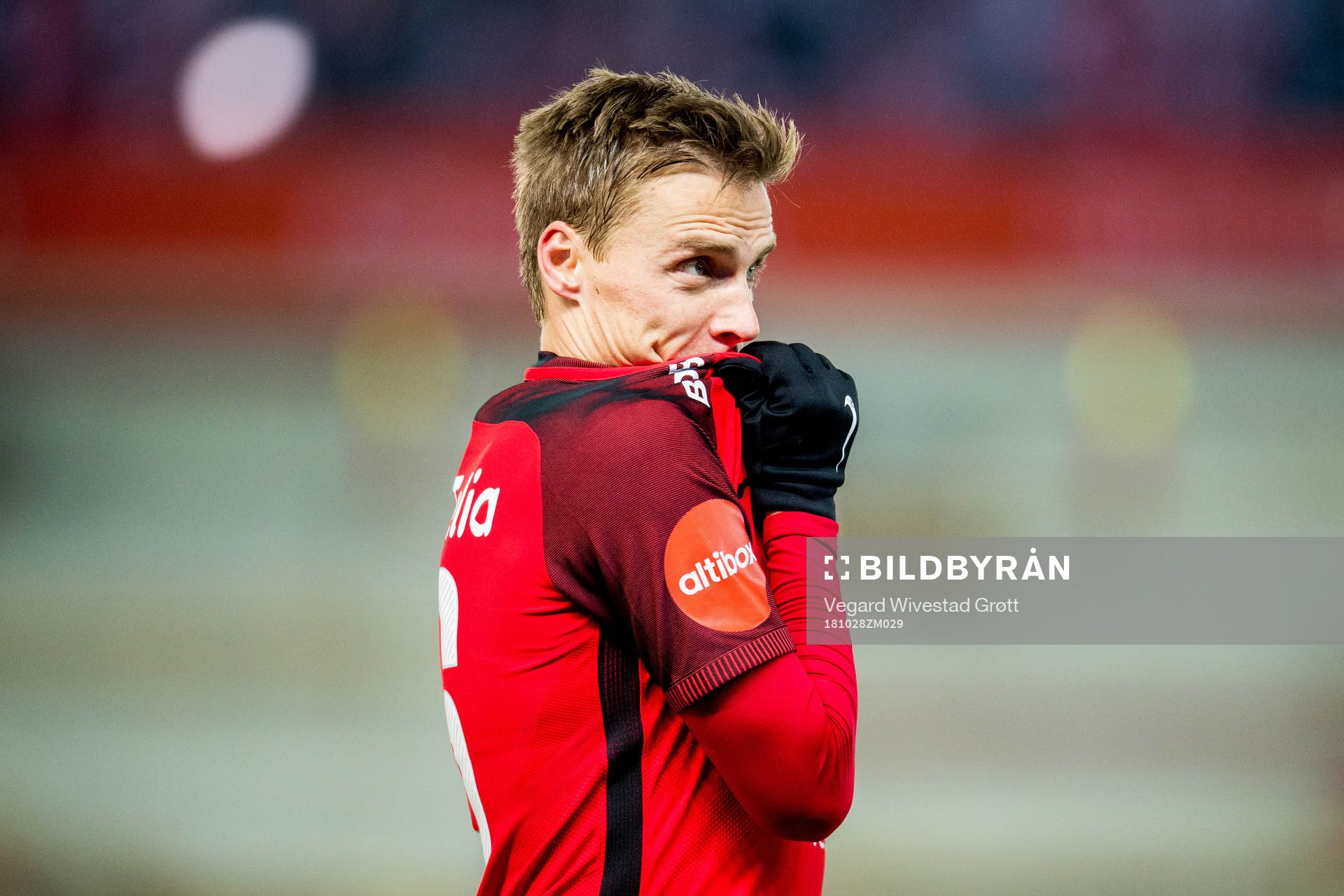 Ruben Yttergård Jenssen of Brann looks dejected