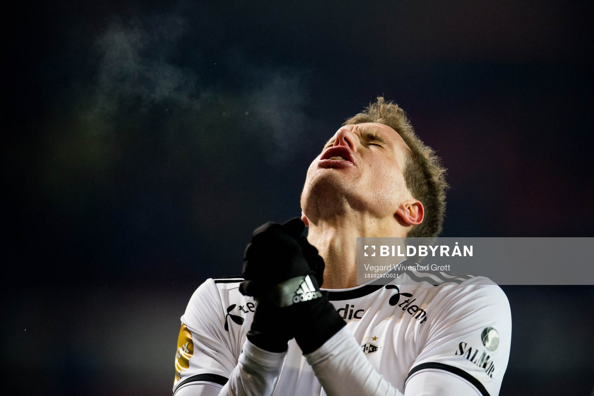 Anders Konradsen of Rosenborg reacts