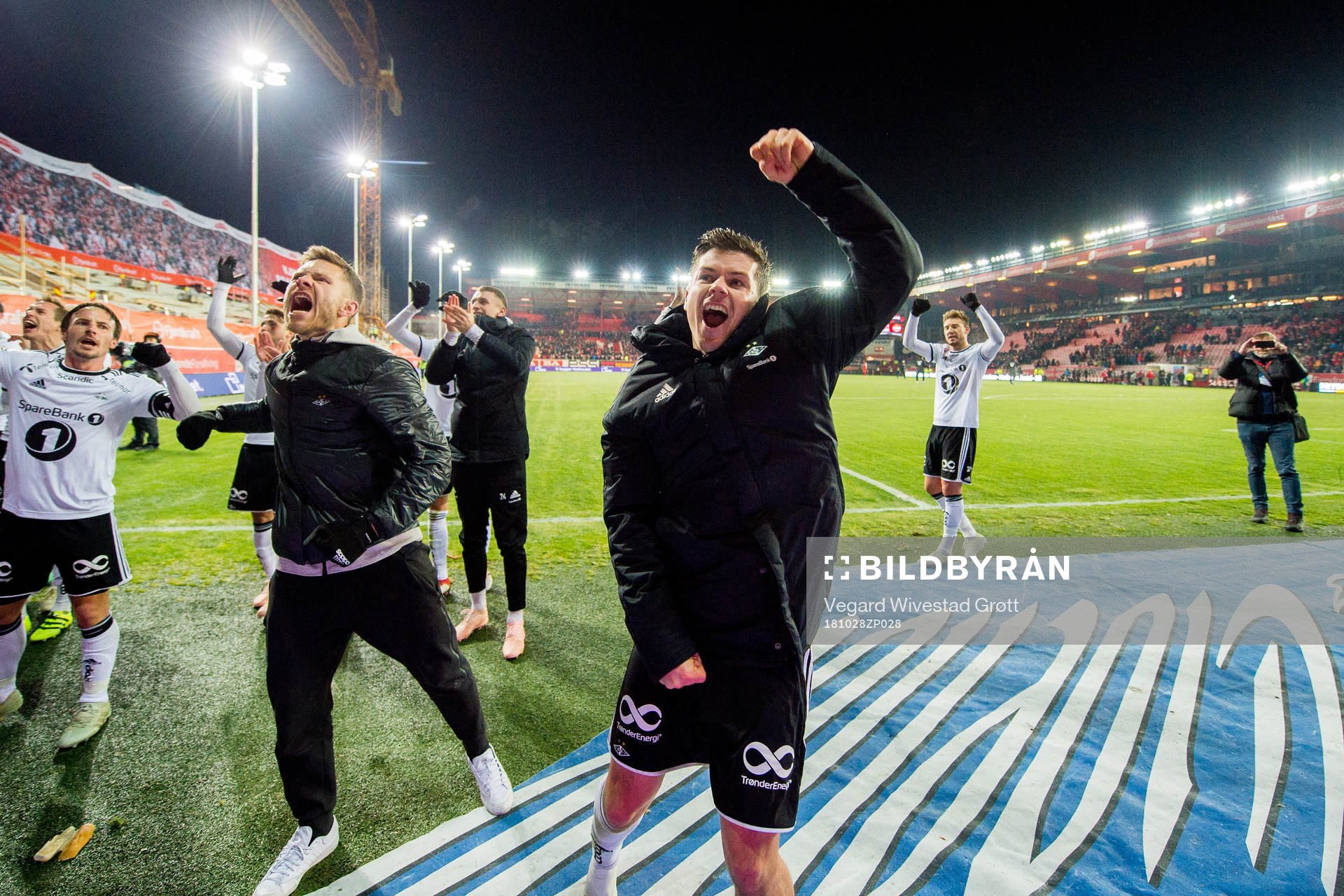 Pål André Helland of Rosenborg celebrates
