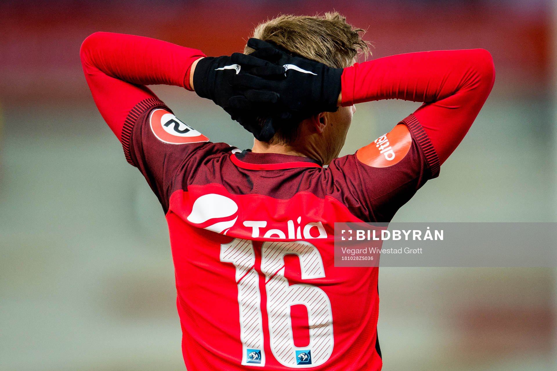 Ruben Yttergård Jenssen of Brann looks dejected