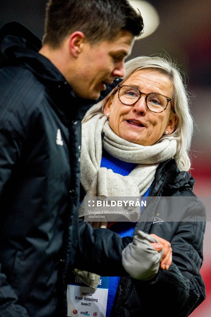 Tove Moe Dyrhaug, managing director at Rosenborg, and Pål