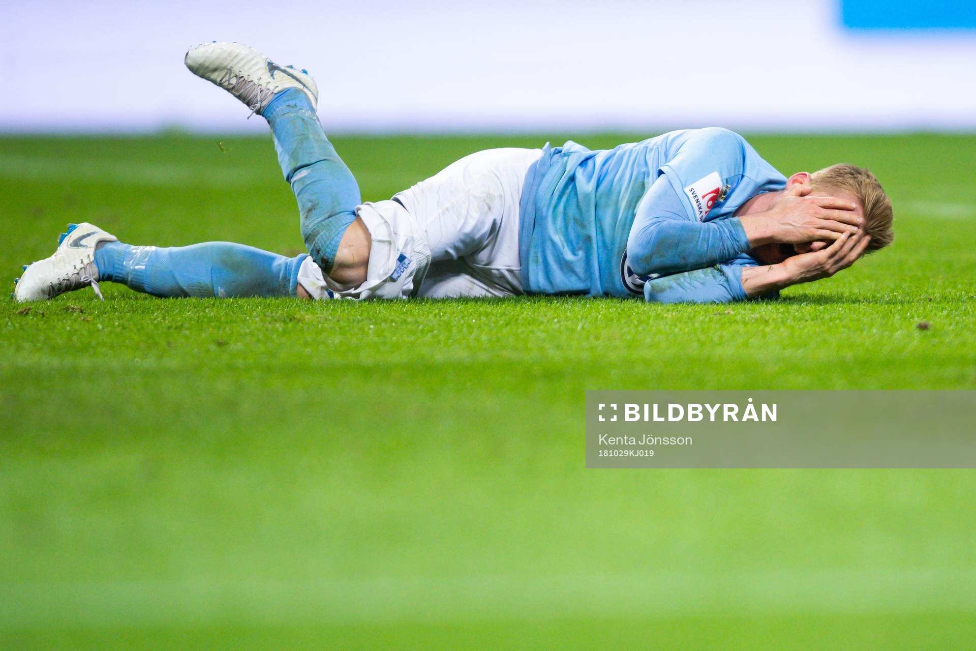 Malmö FFs Anders Christiansen har ont