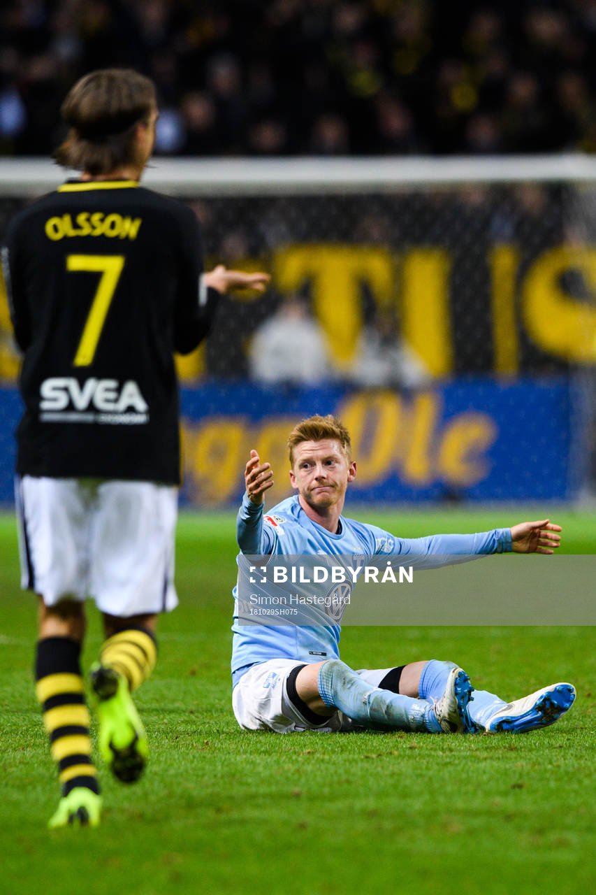 Malmö FFs Anders Christiansen deppar