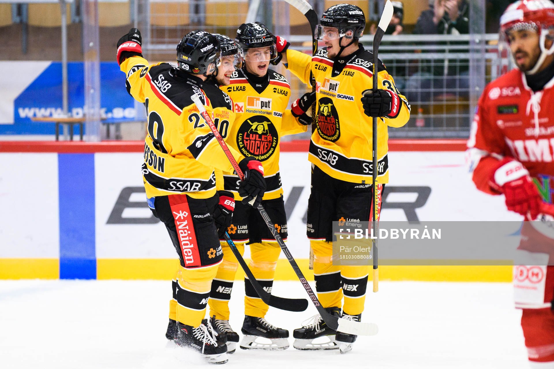 Luleås spelare jublar