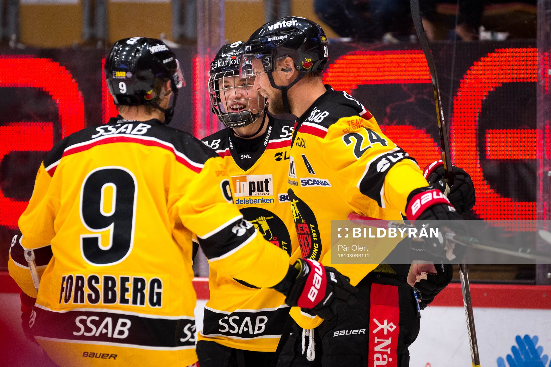 Luleås Johan Harju jublar