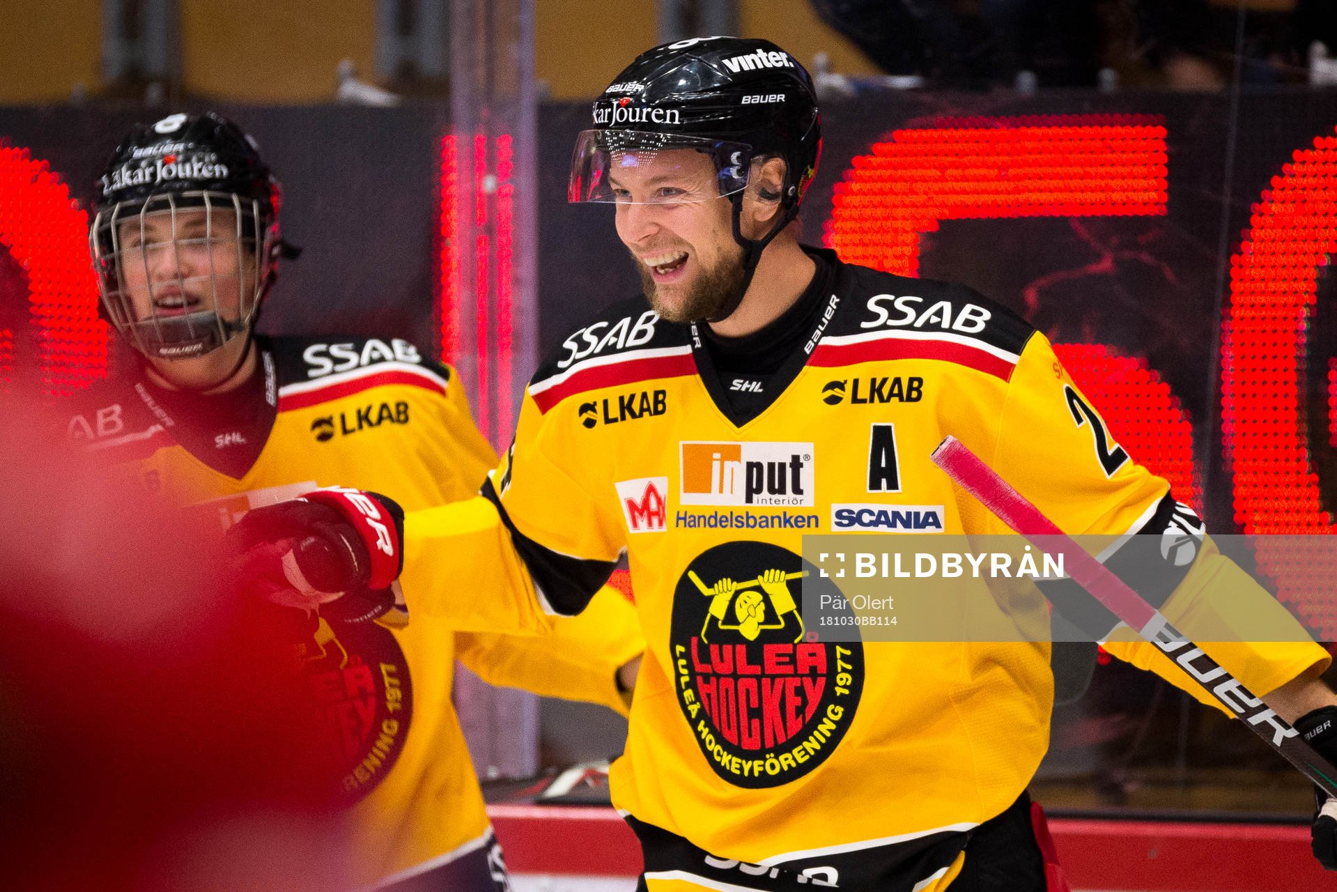 Luleås Johan Harju jublar