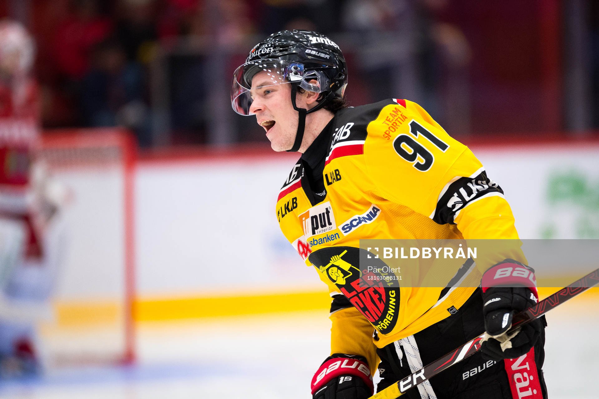 Luleås Austin Farley jublar