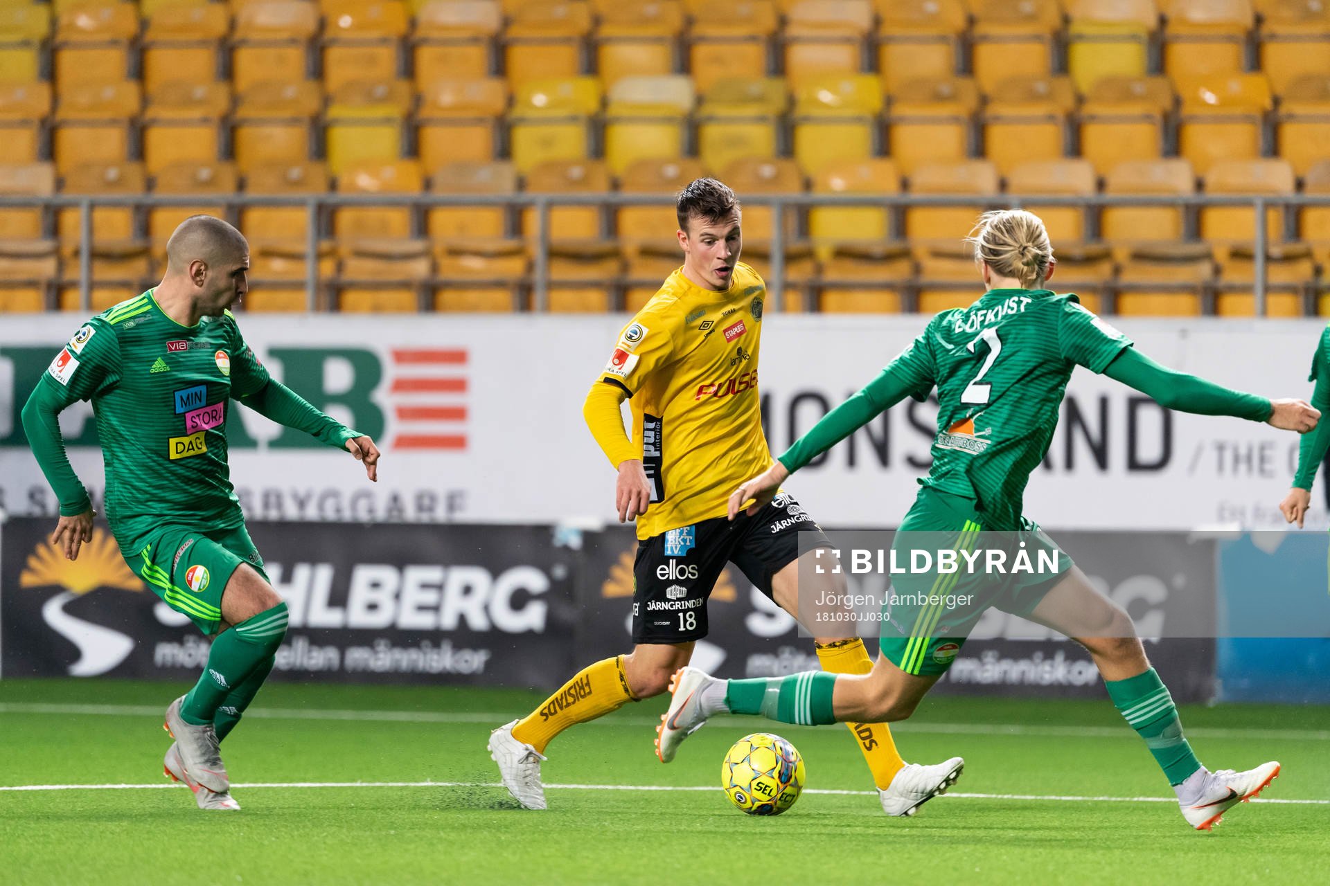 Elfsborgs Simon Olsson och Dalkurds Rawez Lawan och Henrik