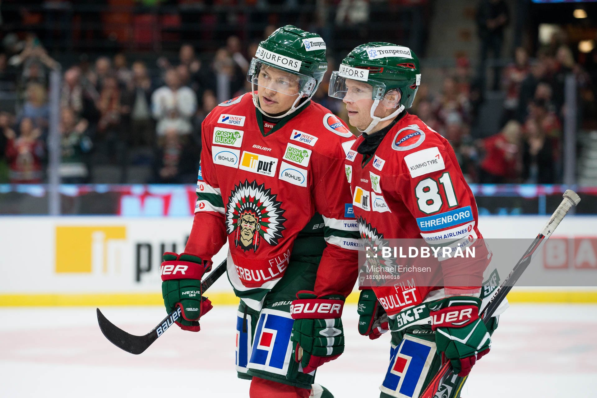 Frölundas Rhett Rakhshani och Ryan Lasch
