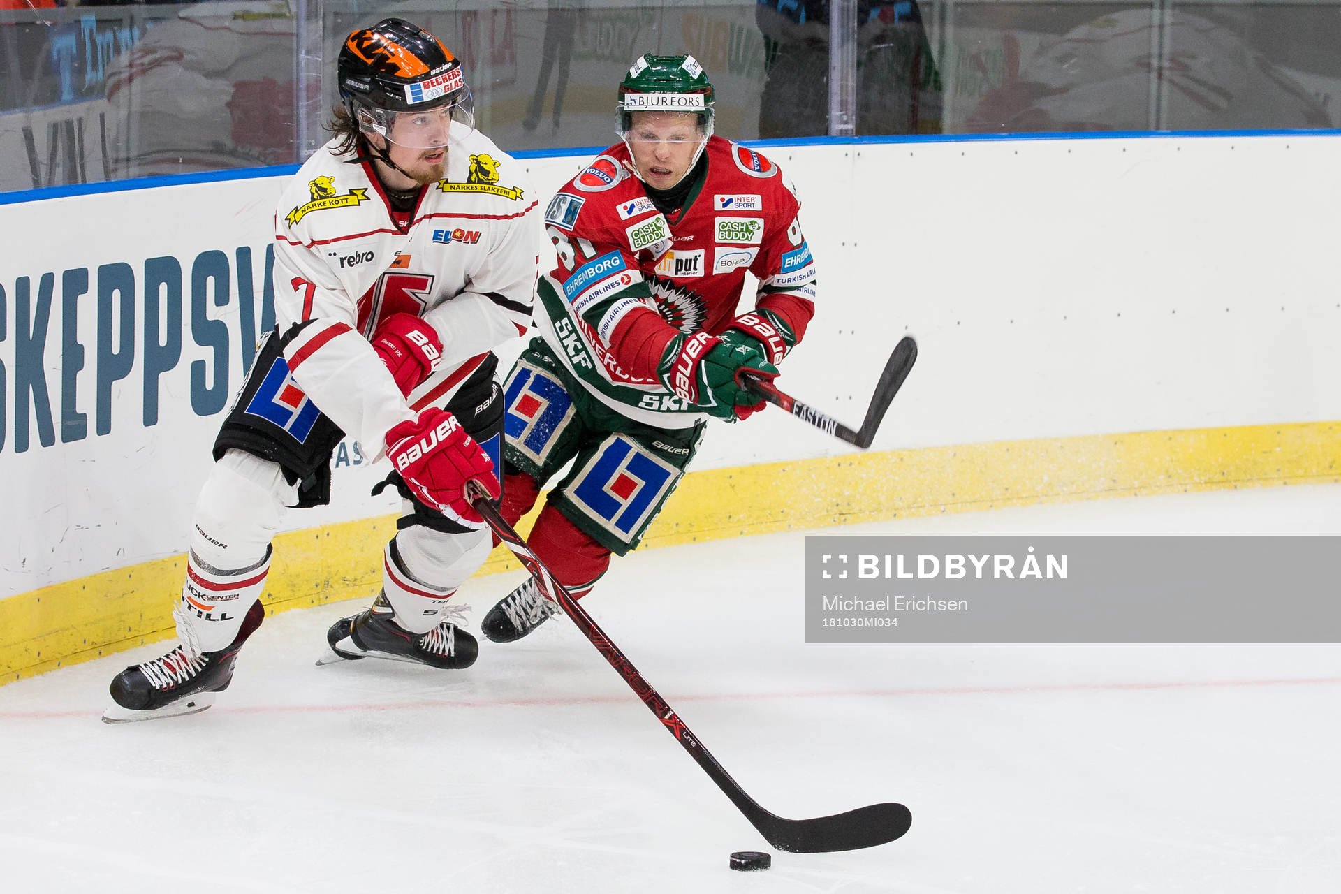 Örebros Marcus Björk och Frölundas Ryan Lasch