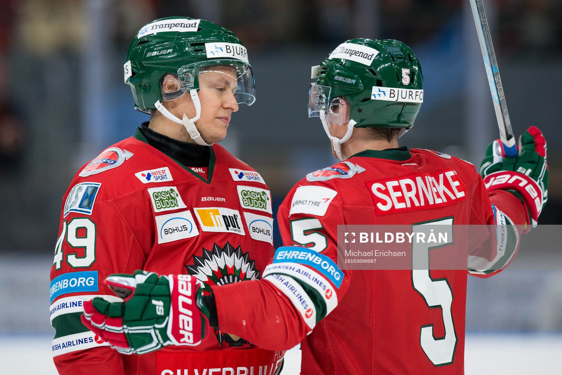 Frölundas Rhett Rakhshani och Chay Genoway